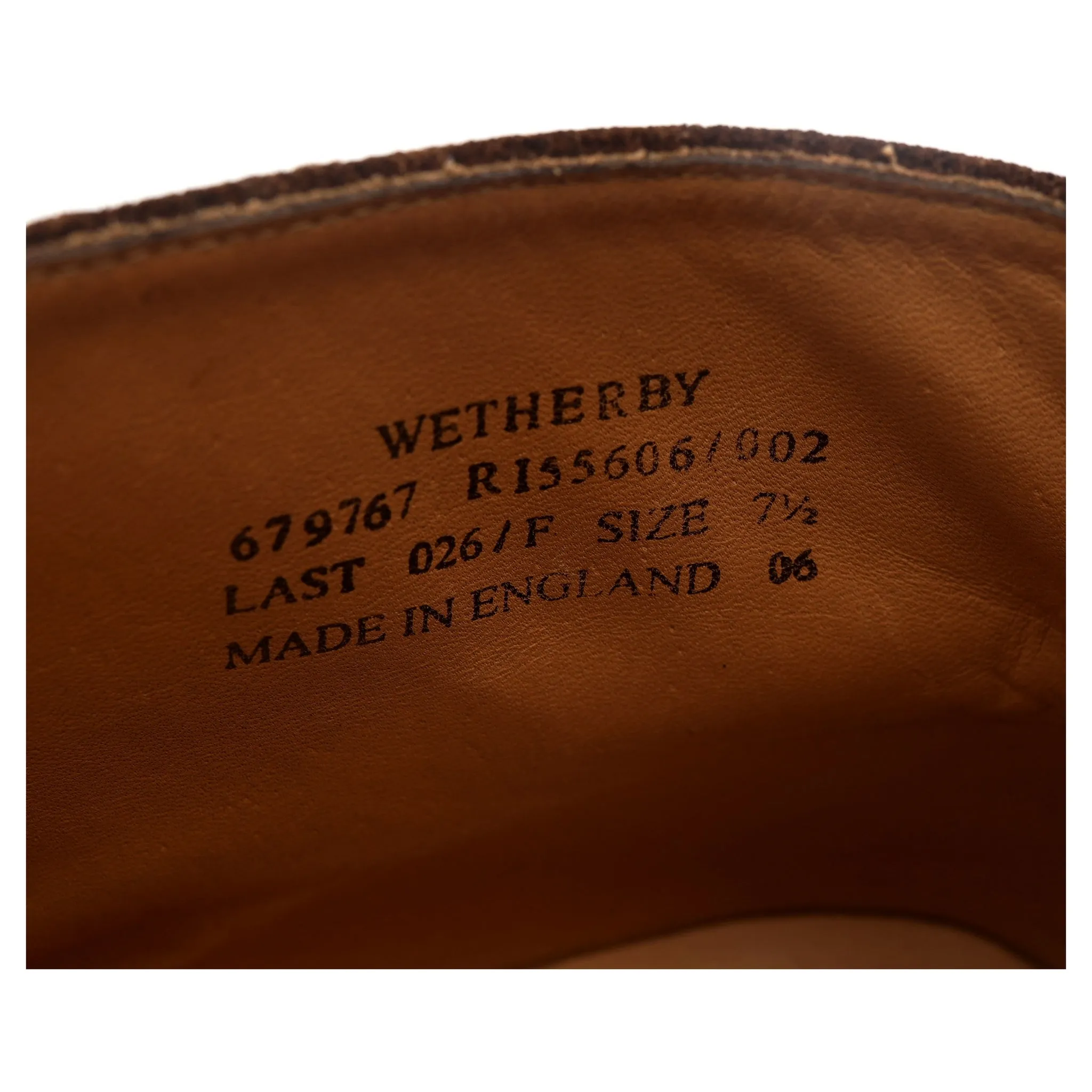 1880 'Wetherby' Brown Suede Chukka Boots UK 7.5 F