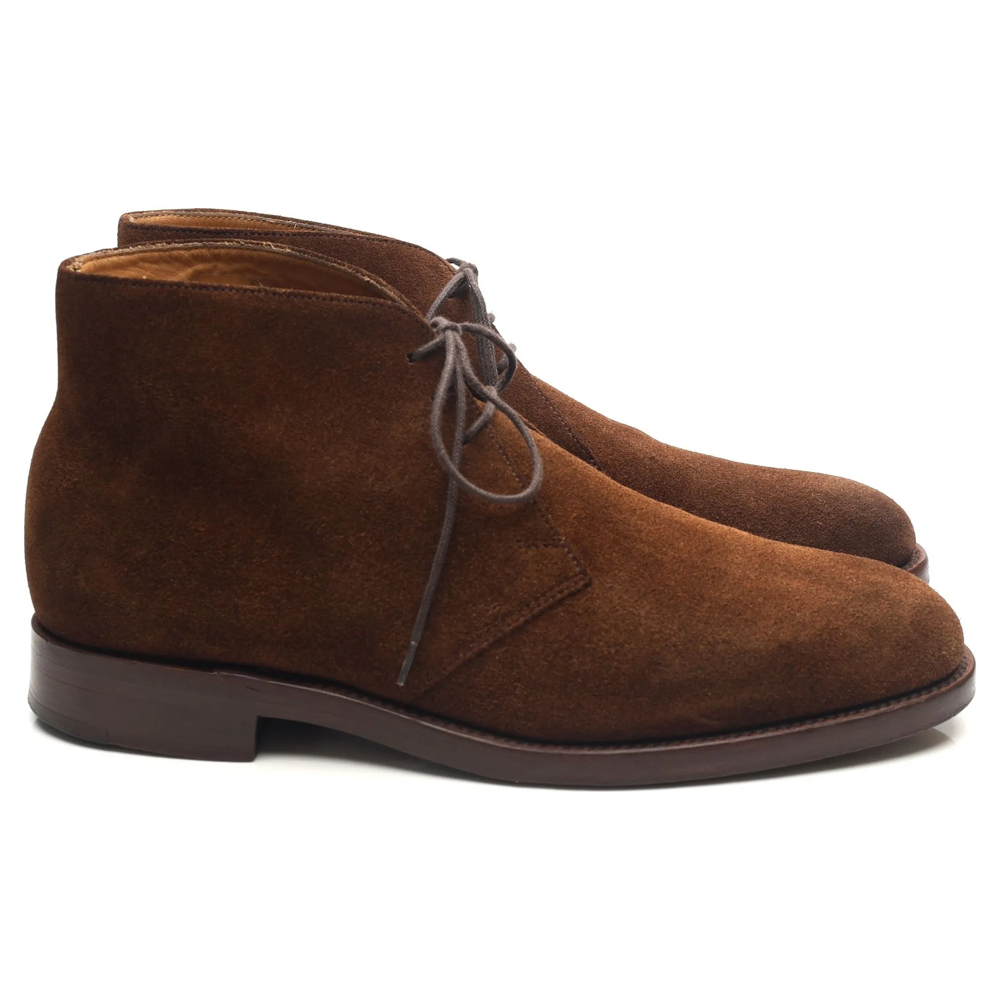 1880 'Wetherby' Brown Suede Chukka Boots UK 7.5 F