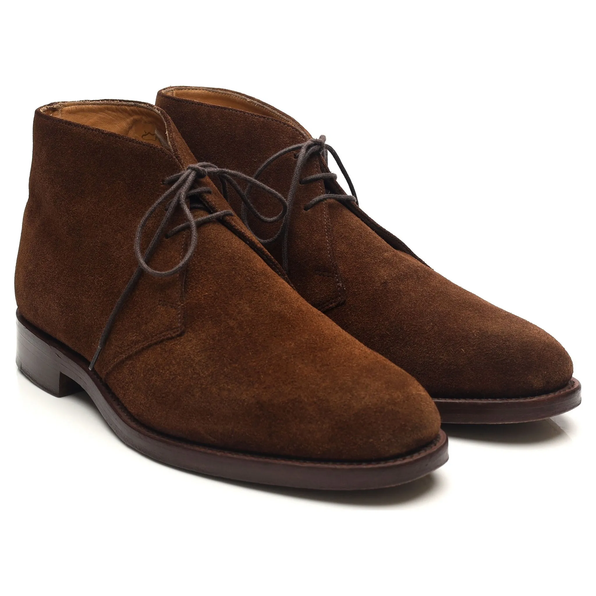 1880 'Wetherby' Brown Suede Chukka Boots UK 7.5 F