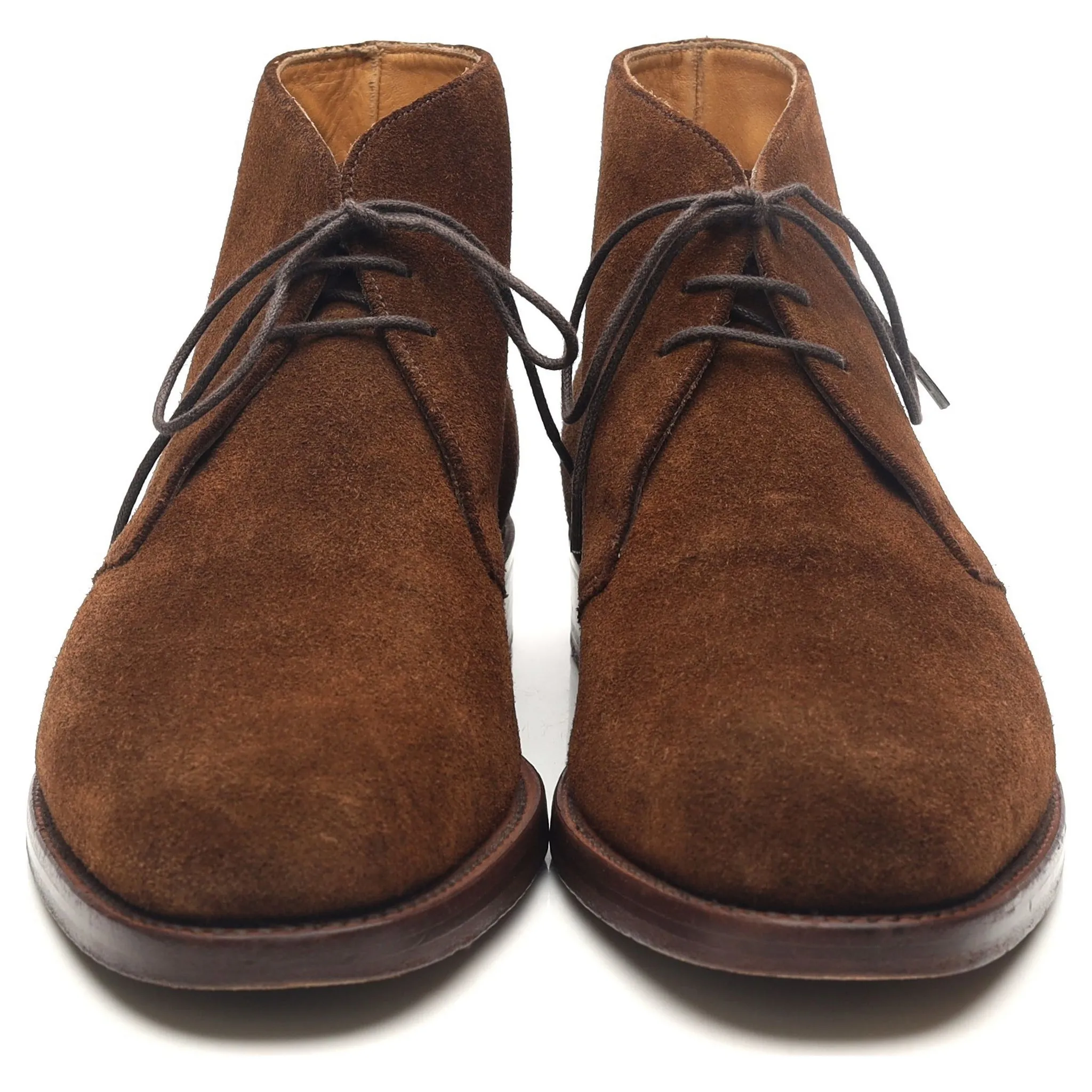 1880 'Wetherby' Brown Suede Chukka Boots UK 7.5 F