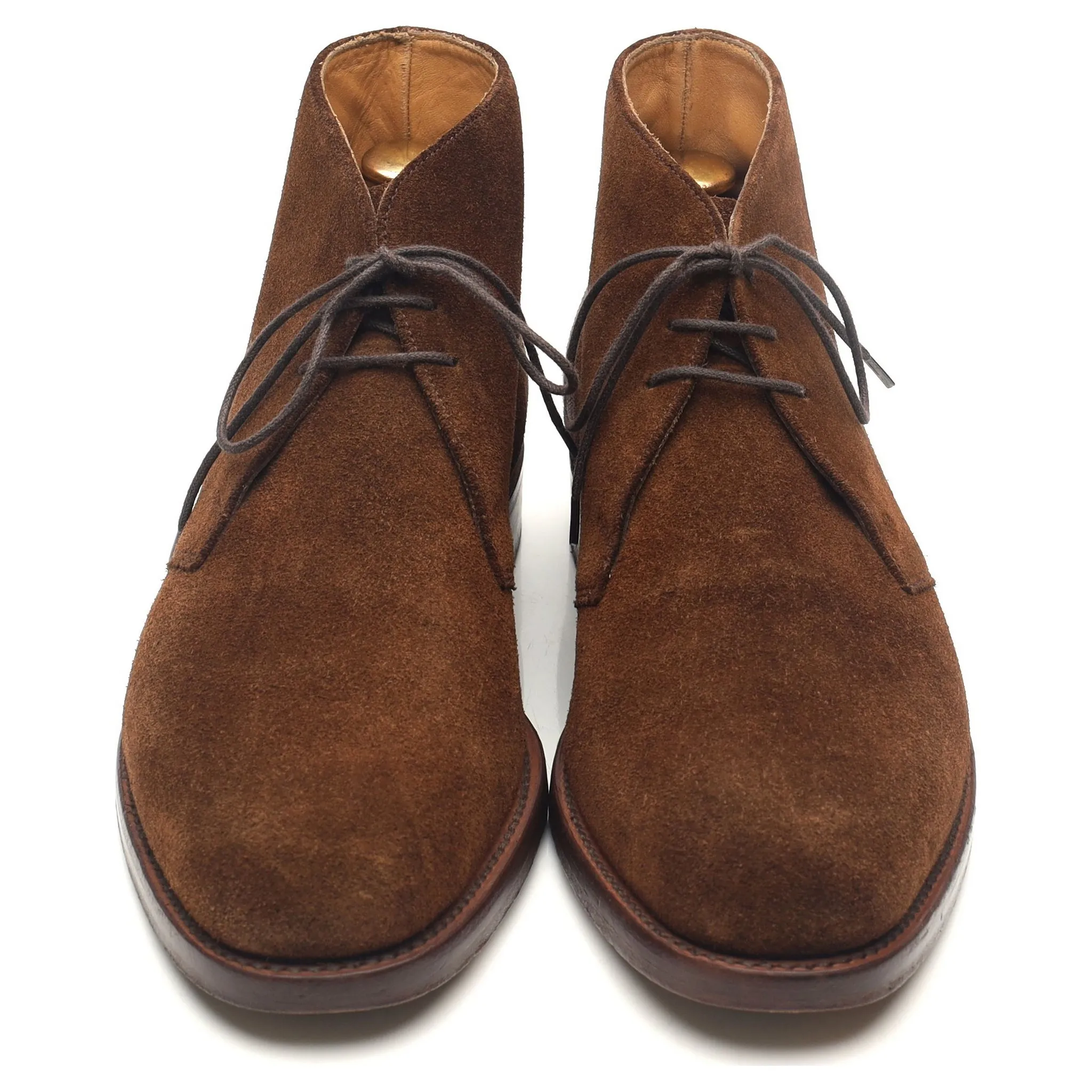 1880 'Wetherby' Brown Suede Chukka Boots UK 7.5 F