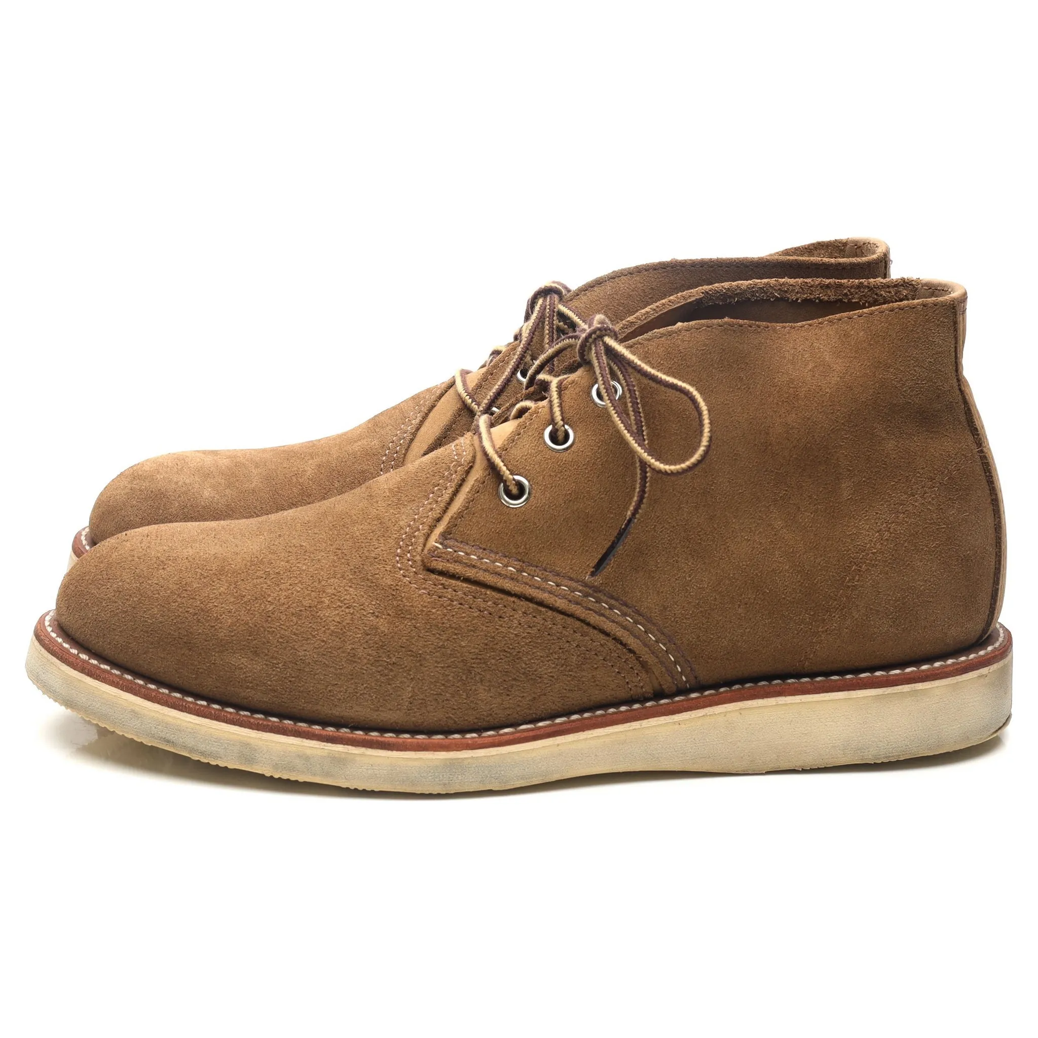 '3149' Olive Brown Suede Chukka Boots UK 9 US 10