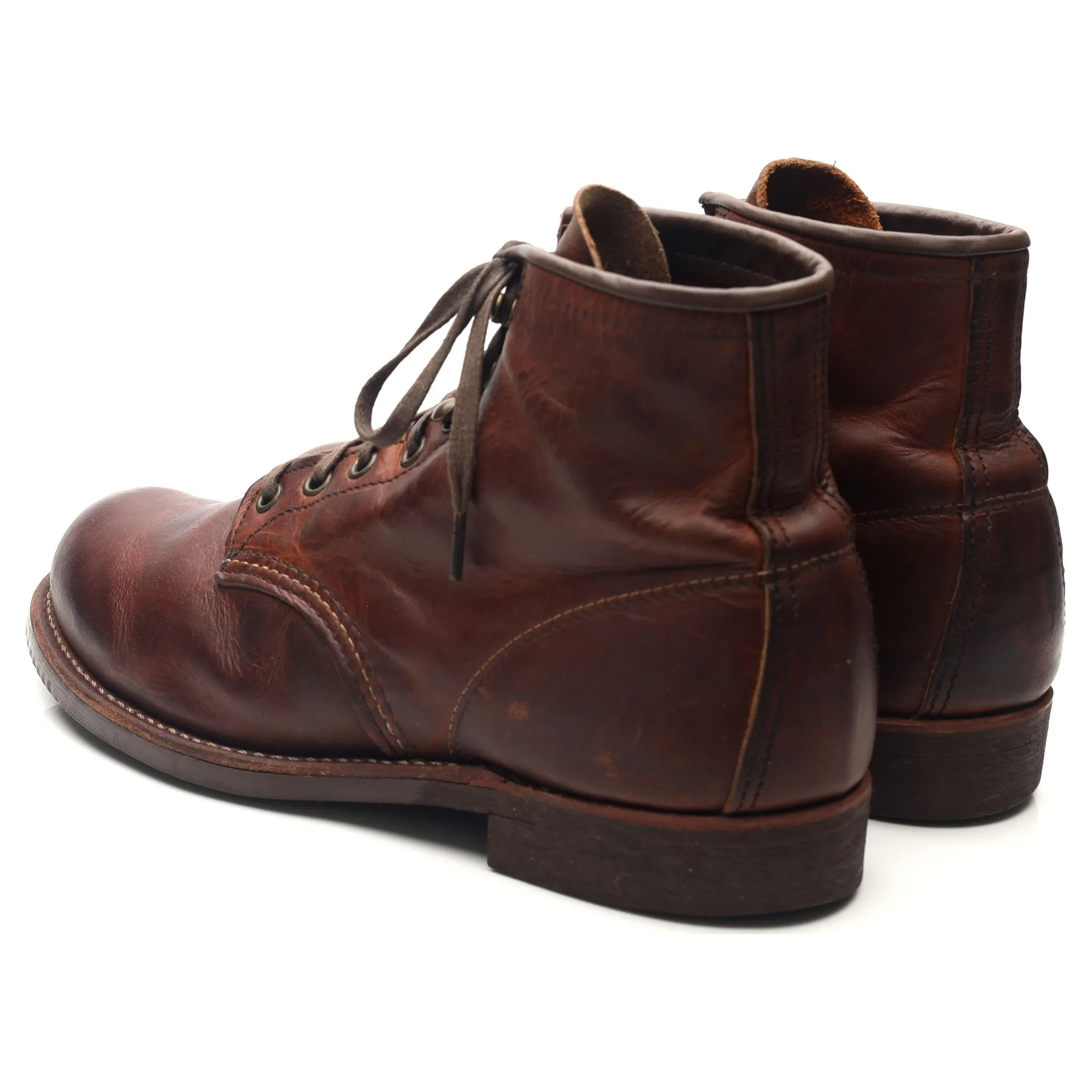 '3343' Brown Leather Blacksmith Boots UK 8 US 9