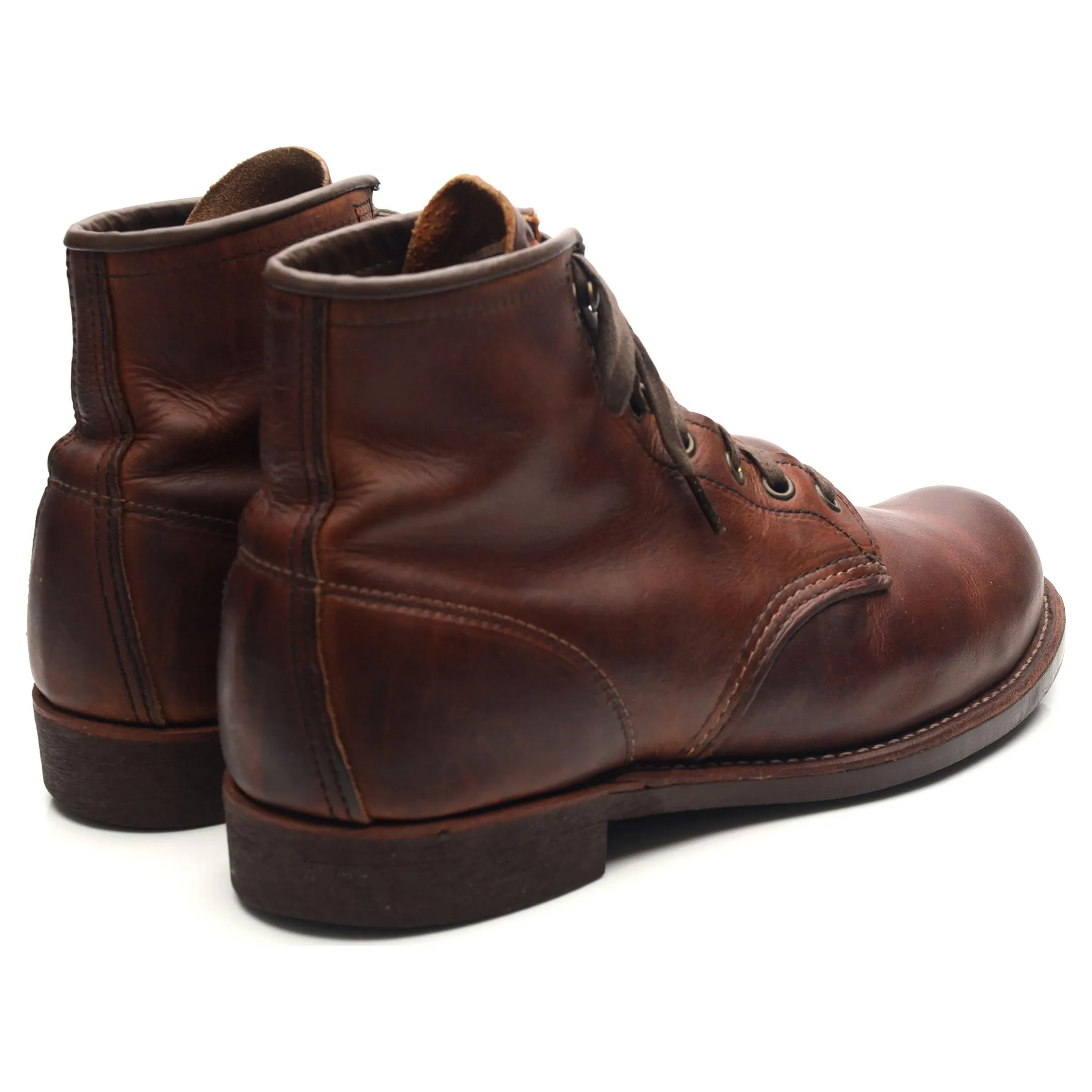 '3343' Brown Leather Blacksmith Boots UK 8 US 9