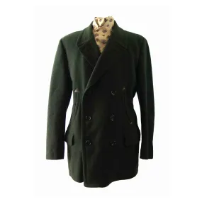 60s Mens Green Pea Coat