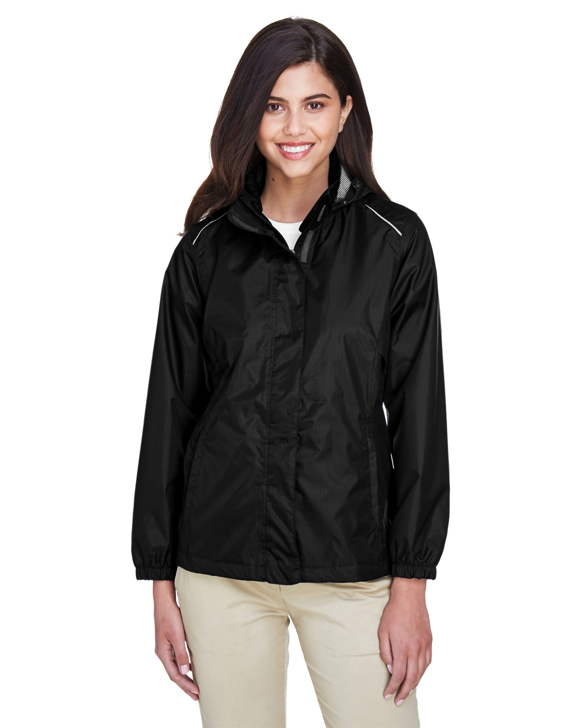 78185 Ash City - Core 365 Ladies' Climate Seam-Sealed Lightweight Variegated Ripstop Jacket SKU: 78185