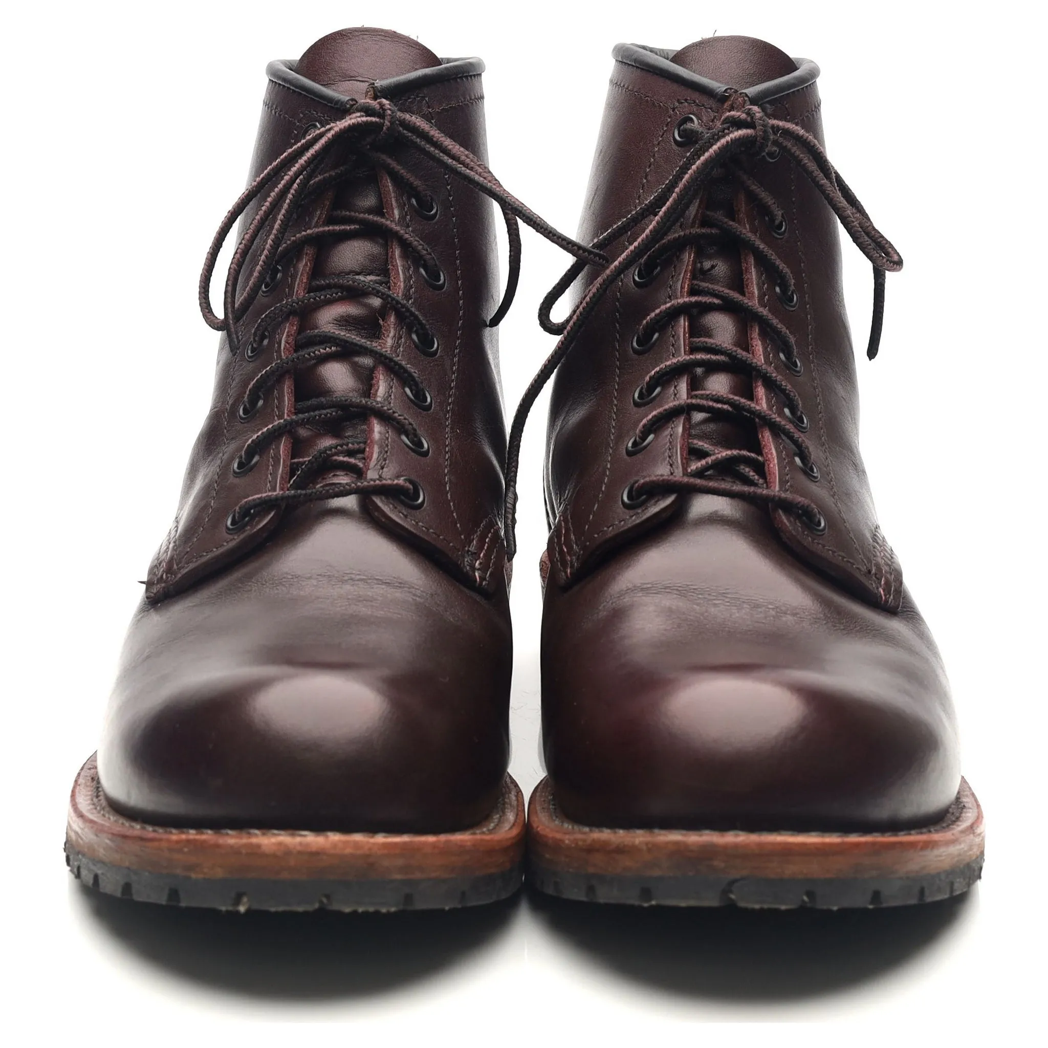 '9011' Burgundy Leather Beckman Boots UK 7.5 US 8.5