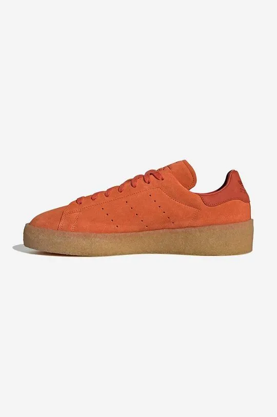 adidas Originals suede sneakers FZ6445 Stan Smith Crepe orange color