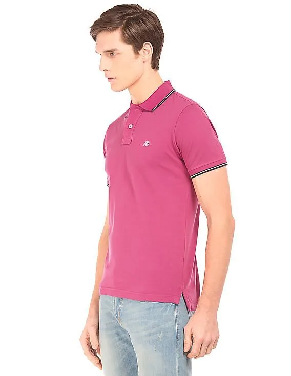 Aeropostale Tipped Pique Polo Shirt