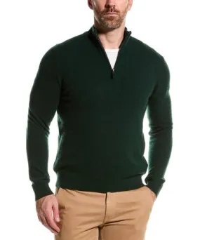 Alashan Cashmere 1/4-Zip Mock Sweater