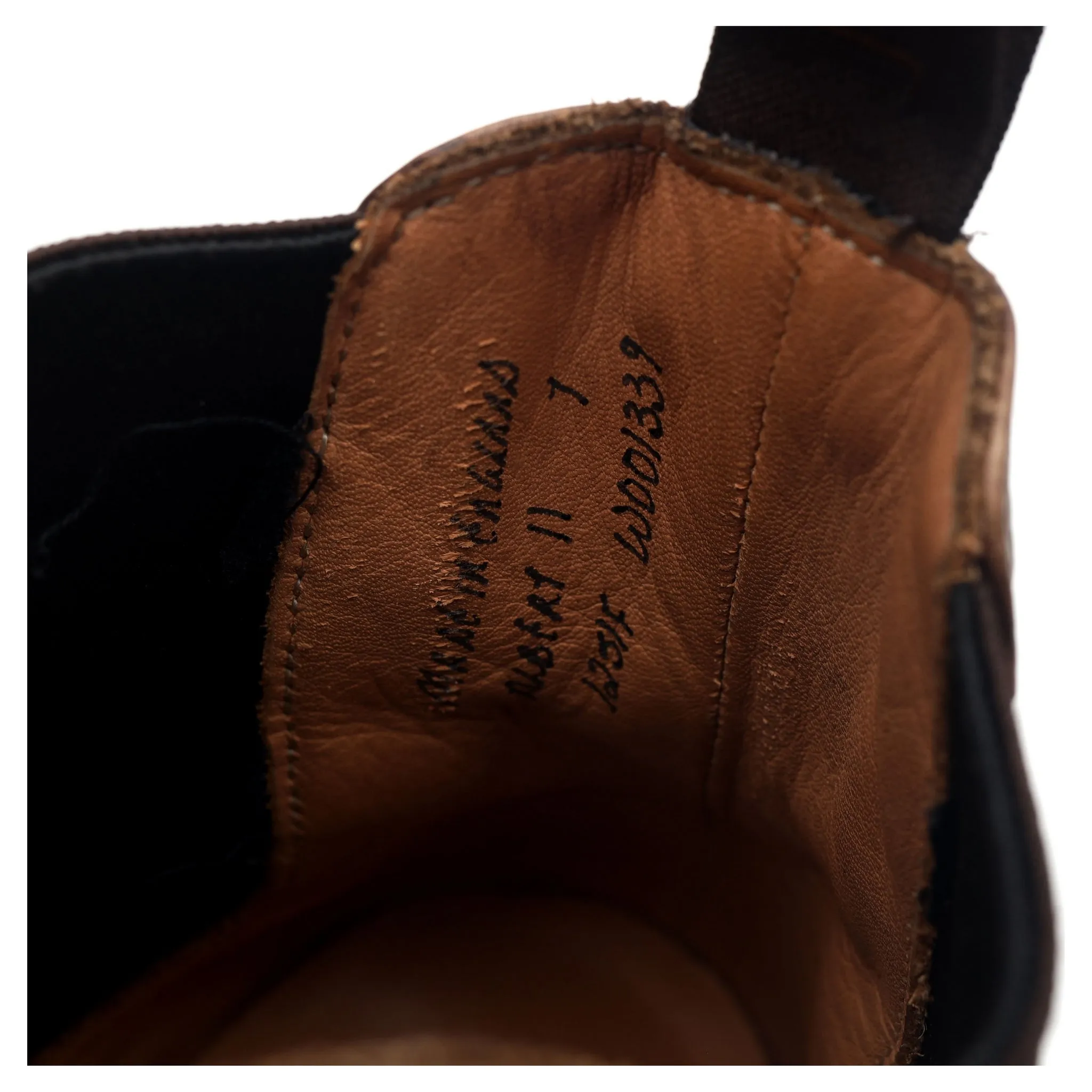 'Albert II' Dark Brown Leather Chelsea Boots UK 7 F