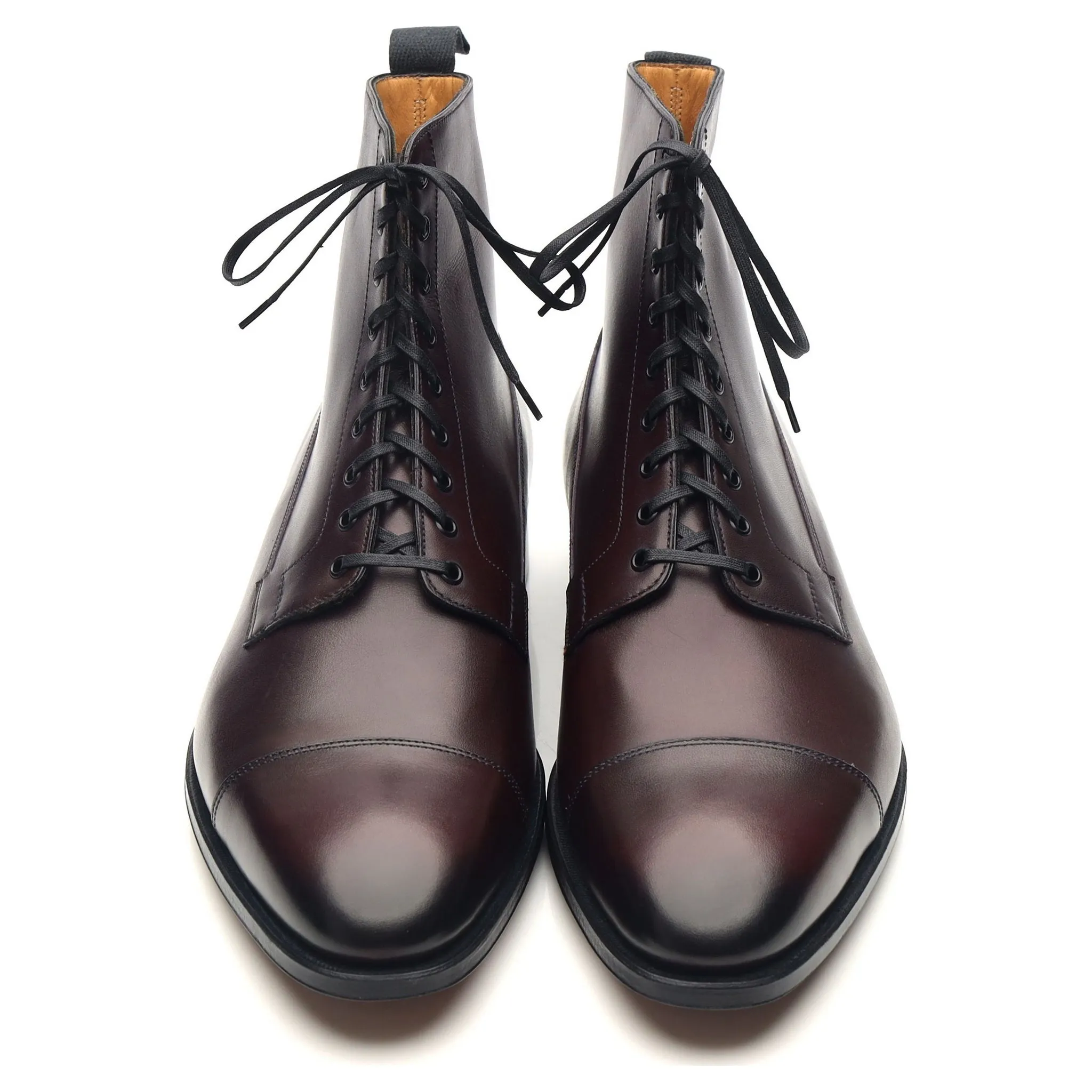 'Albion' Burgundy Leather Boots UK 8 E