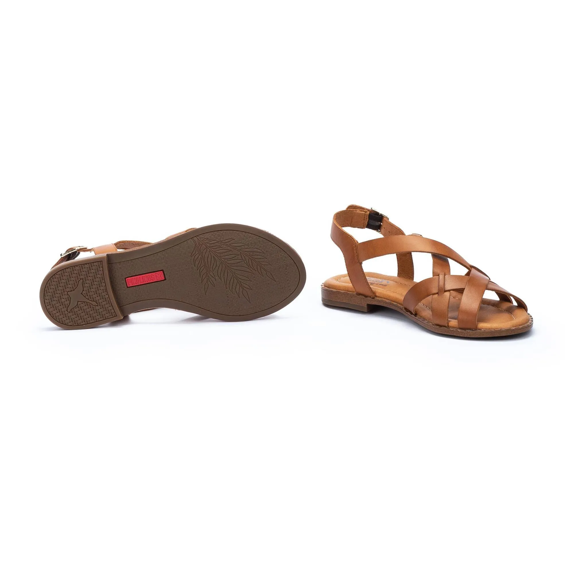 ALGAR Flat sandals with straps and ankle buckle