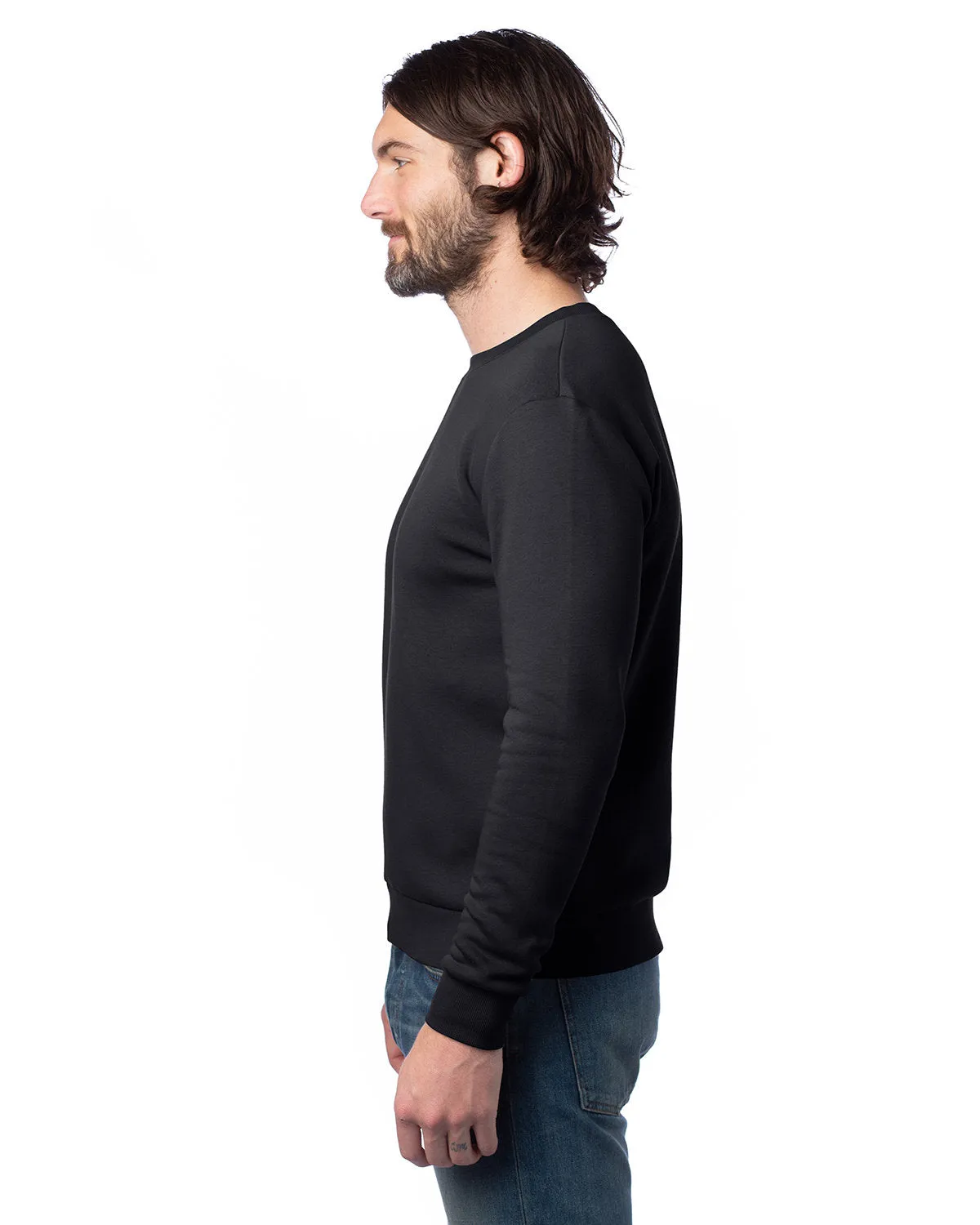 Alternative Unisex Eco-Cozy Fleece Sweatshirt, Black