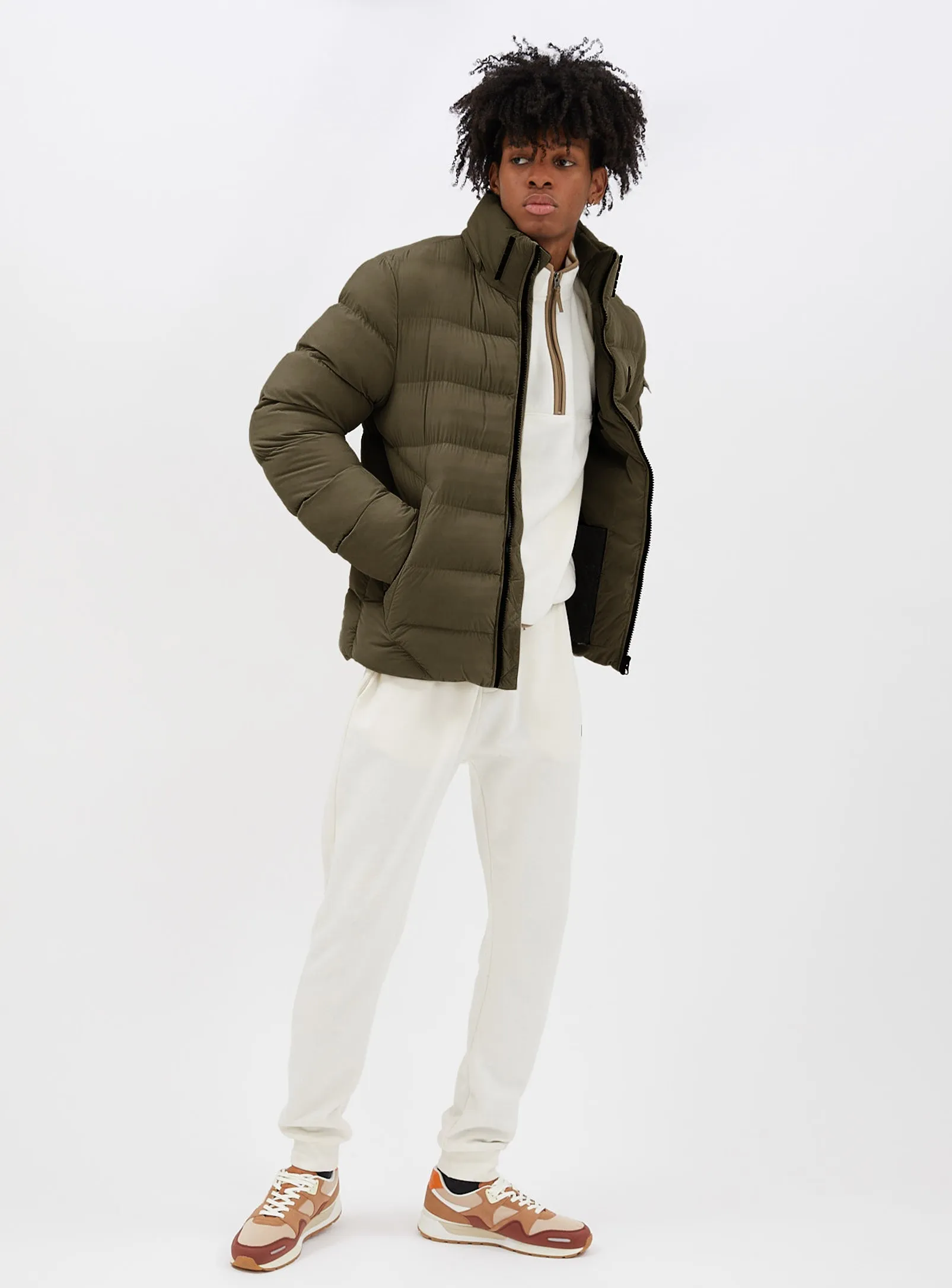 ASHTON | Fine Corduroy Puffer Jacket || ASHTON | Veste polaire en velours ctelé