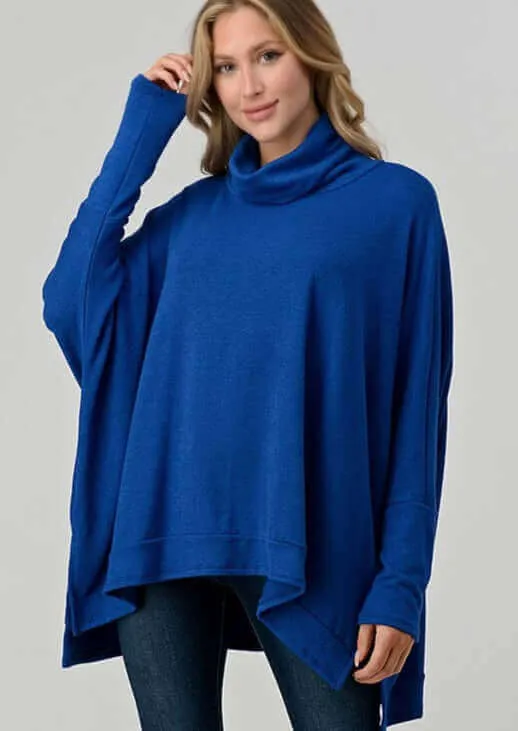 Aspen Oversized Cowl Neck Soft Sweater Made in USA