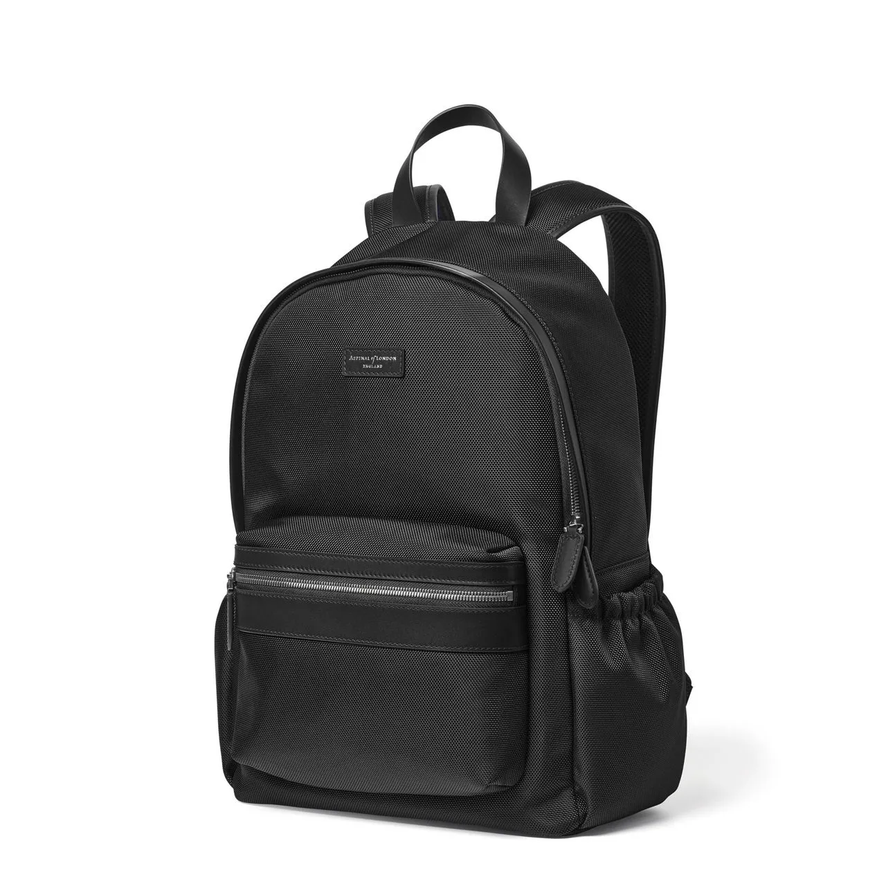 ASPINAL OF LONDON ONLINE EXCLUSIVE Leather-Trim Backpack - Black