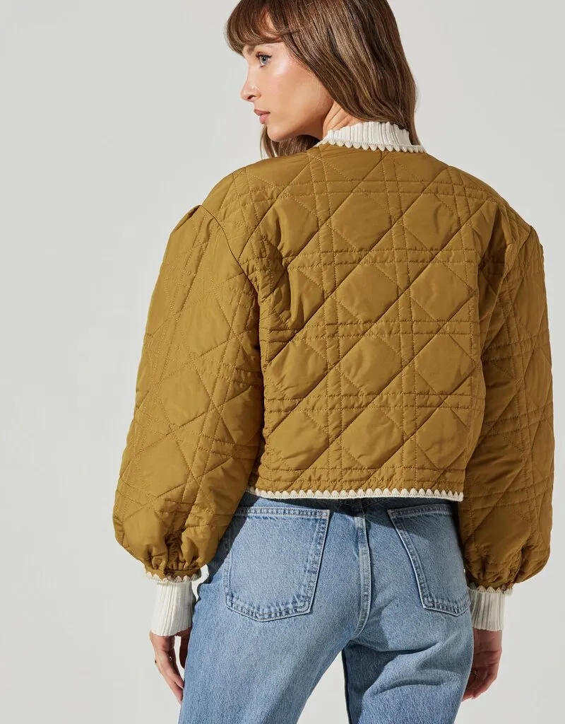 ASTR Acacia Quilted Jacket - Ginger