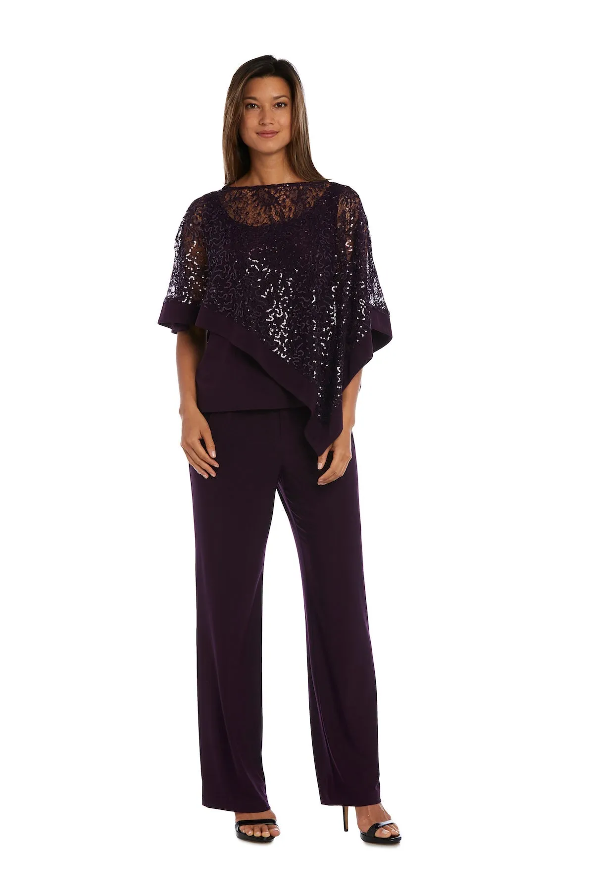 Asymmetrical Twist Poncho Pant Set