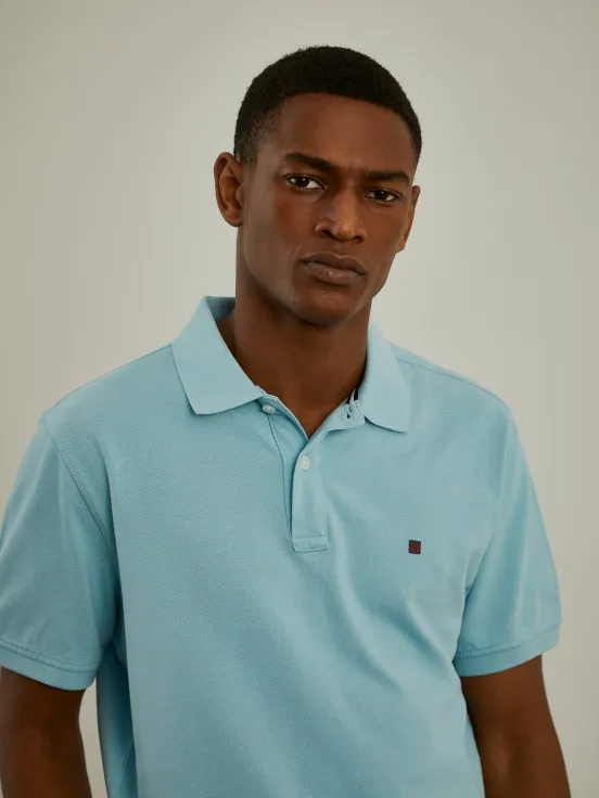 Basic regular fit polo shirt