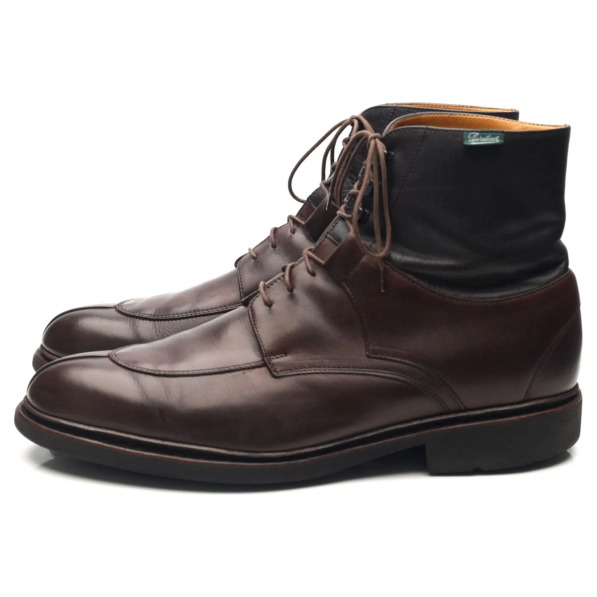 'Beaumont' Dark Brown Leather Boots UK 9