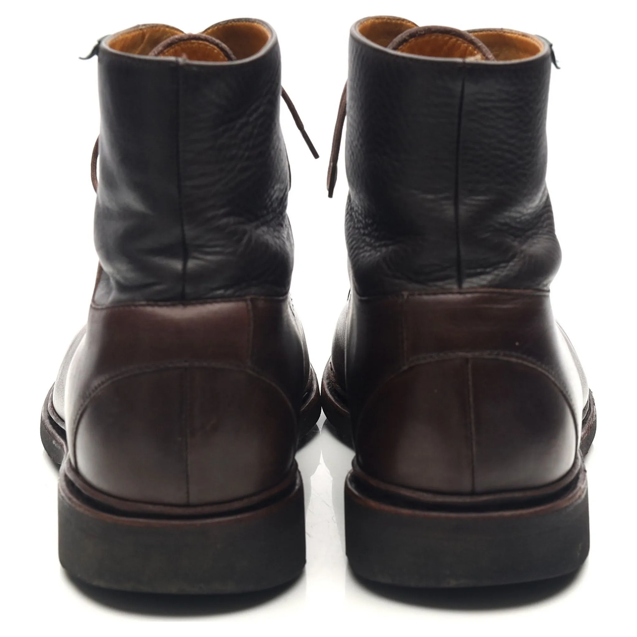 'Beaumont' Dark Brown Leather Boots UK 9