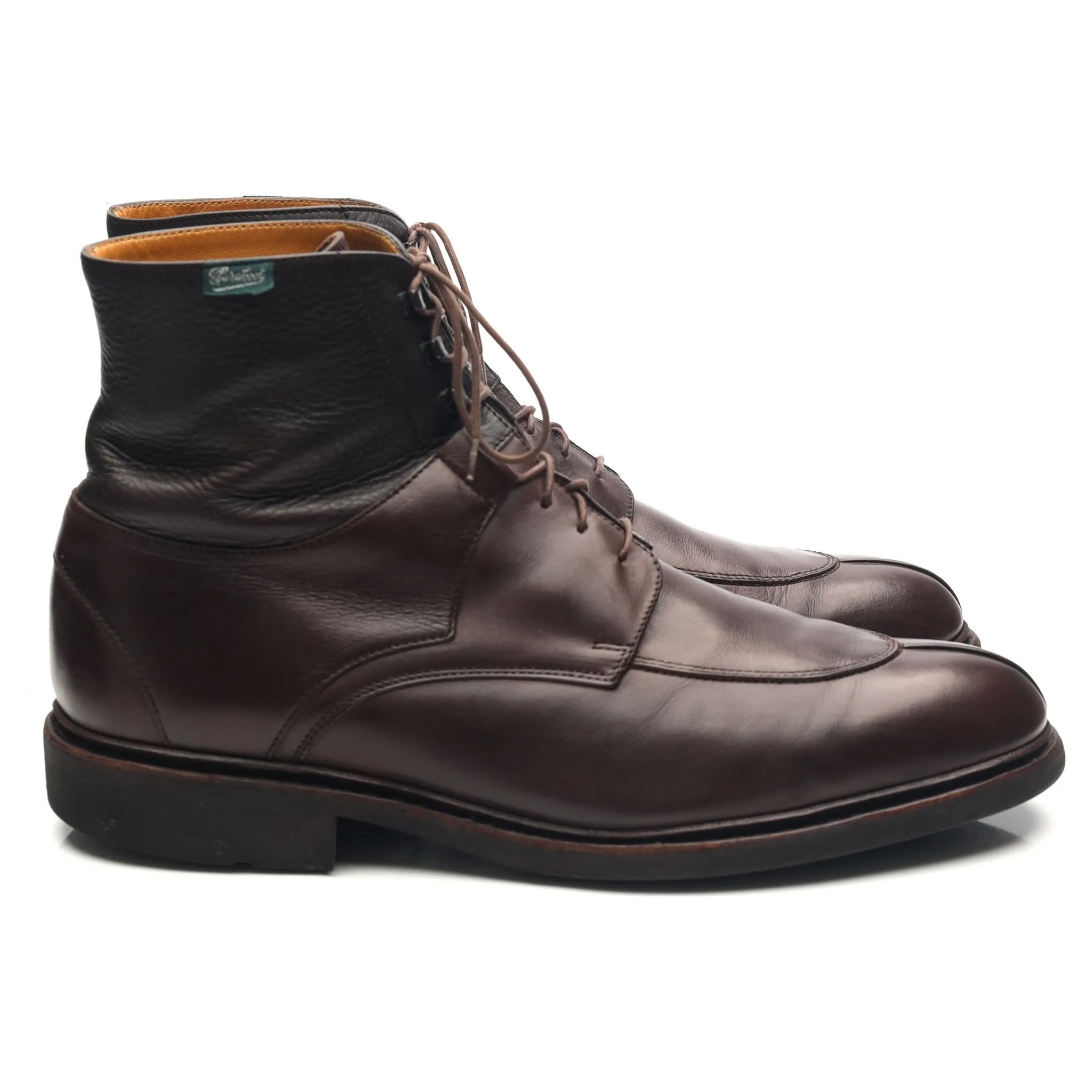 'Beaumont' Dark Brown Leather Boots UK 9