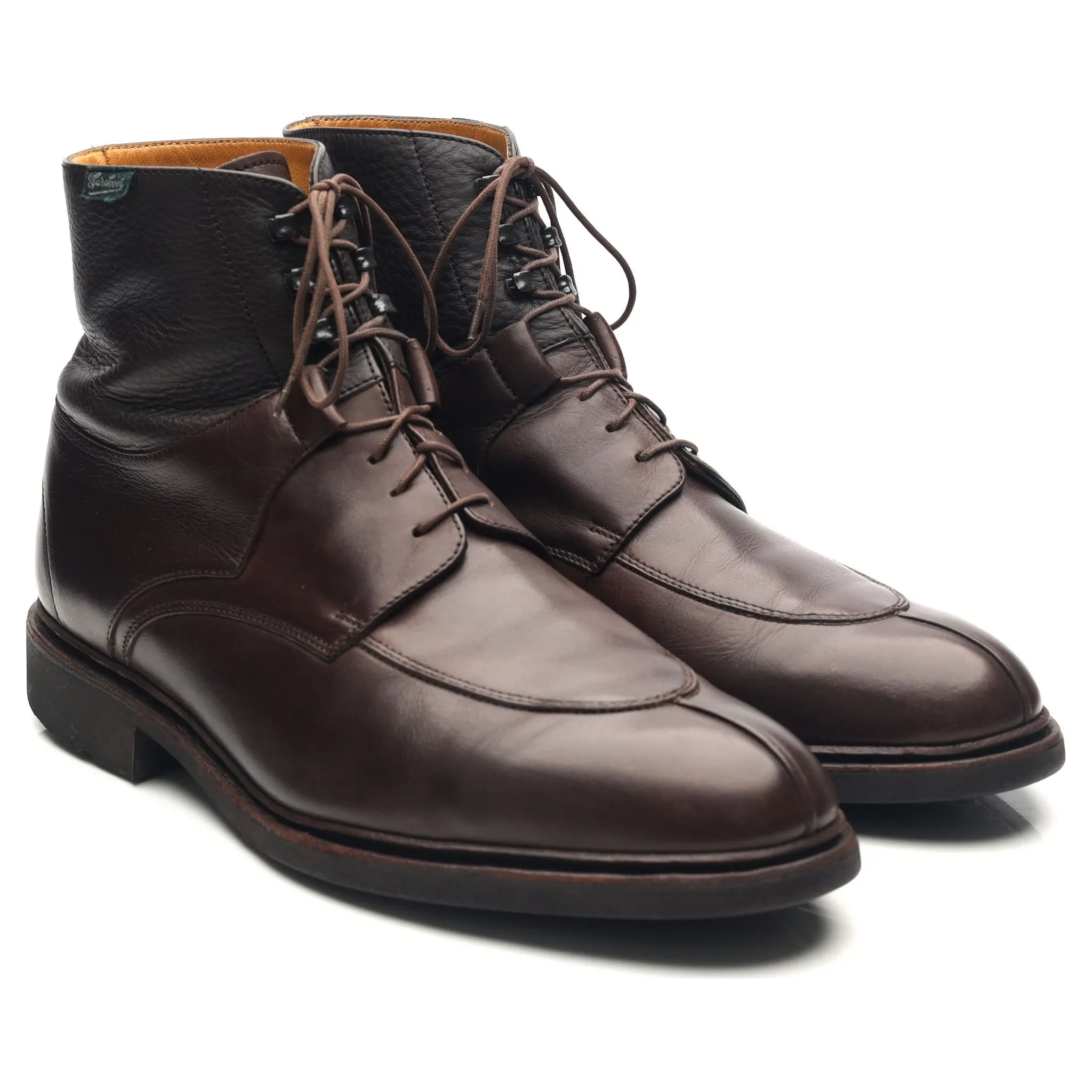 'Beaumont' Dark Brown Leather Boots UK 9