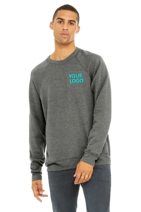 Bella Canvas Unisex Sponge Fleece Crewneck Sweatshirt, Grey