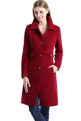 BGSD Women Heather Wool Walking Coat