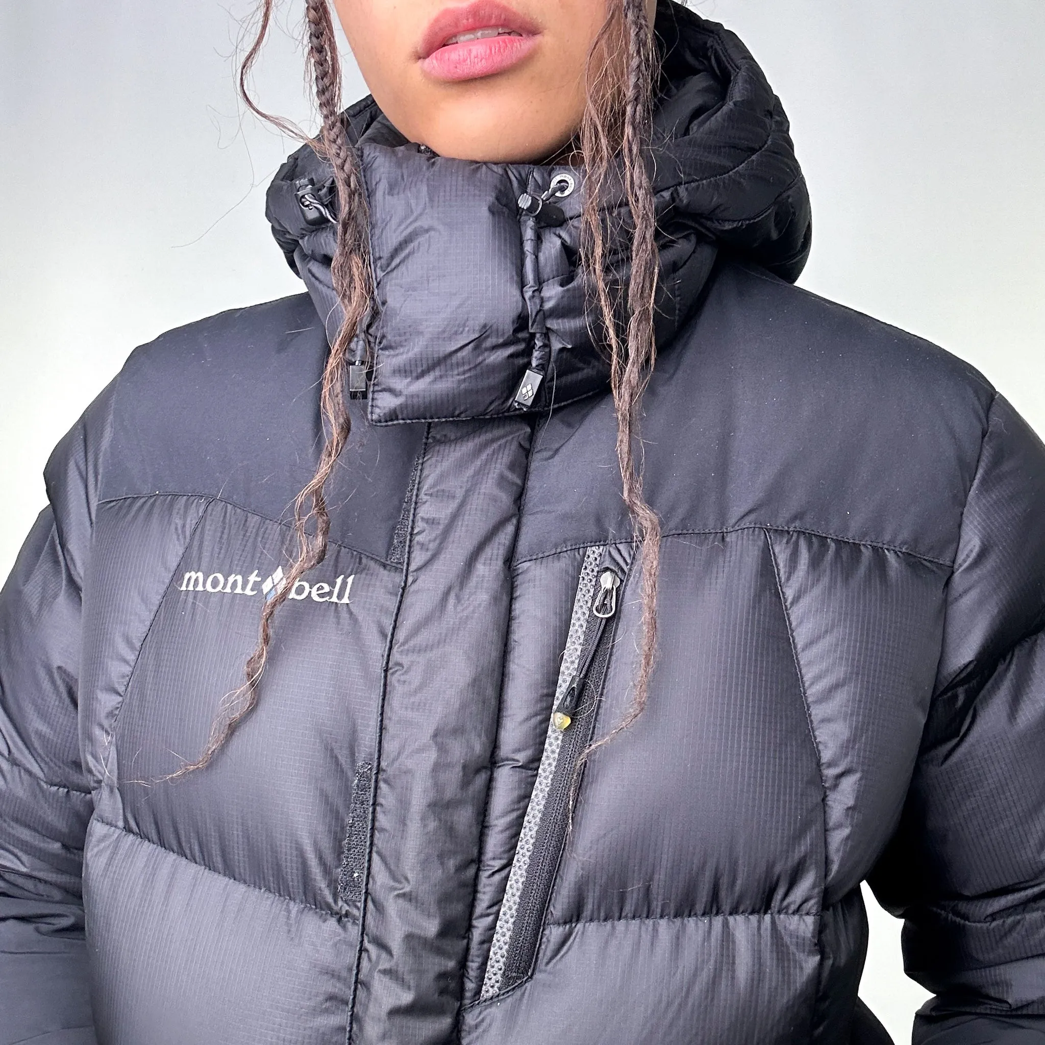 Black y2ks Mont Bell Puffer Jacket Coat (S)