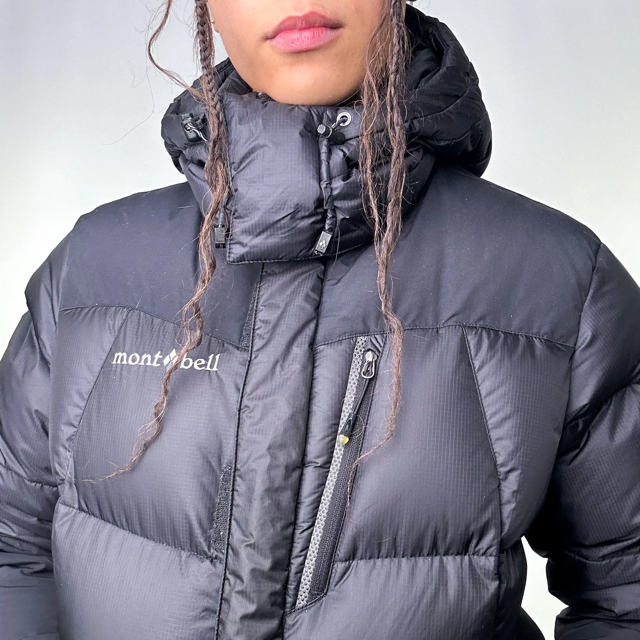 Black y2ks Mont Bell Puffer Jacket Coat (S)