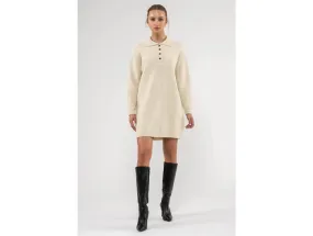 Blu Pepper Women's Collared Sweater Mini Dress - FINAL SALE