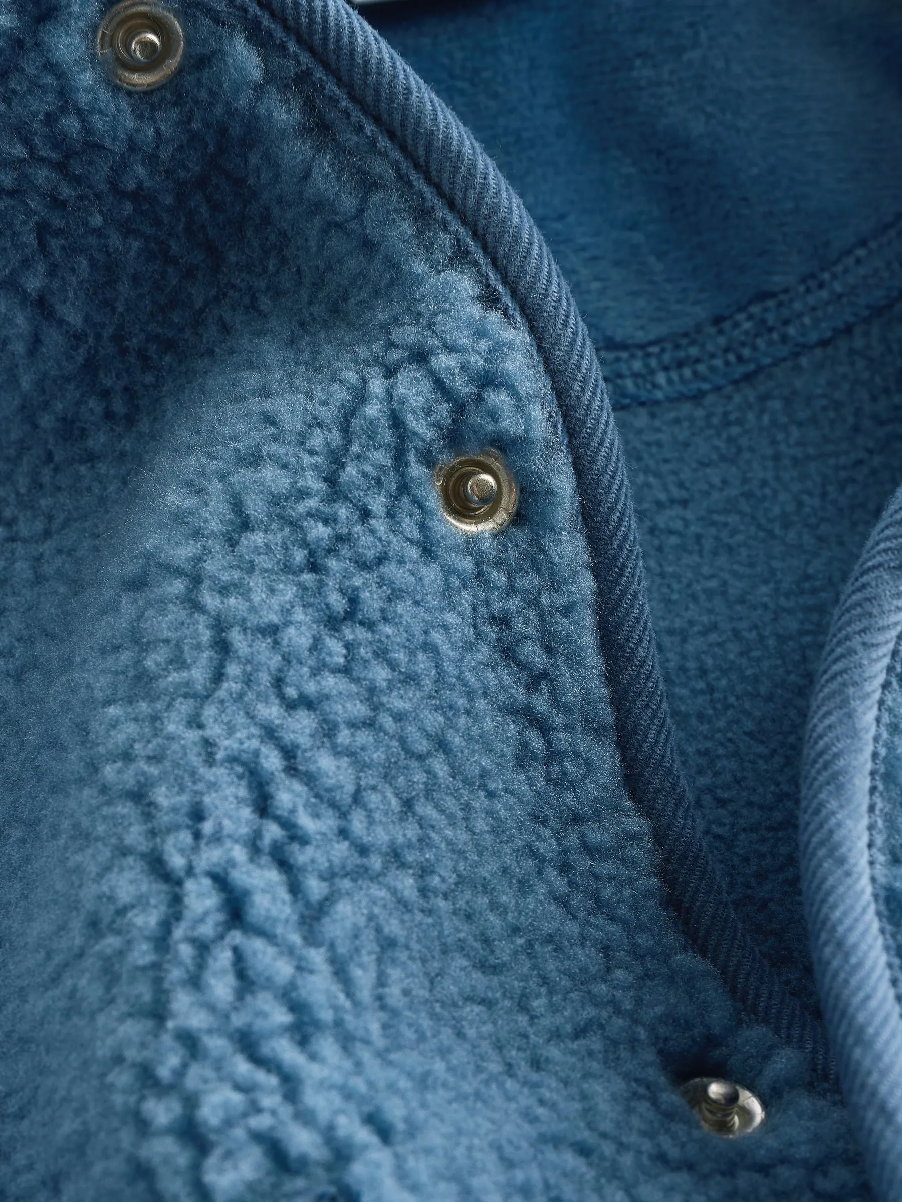 Blue Baby Borg Hooded Fleece Jacket (0mths-2yrs)