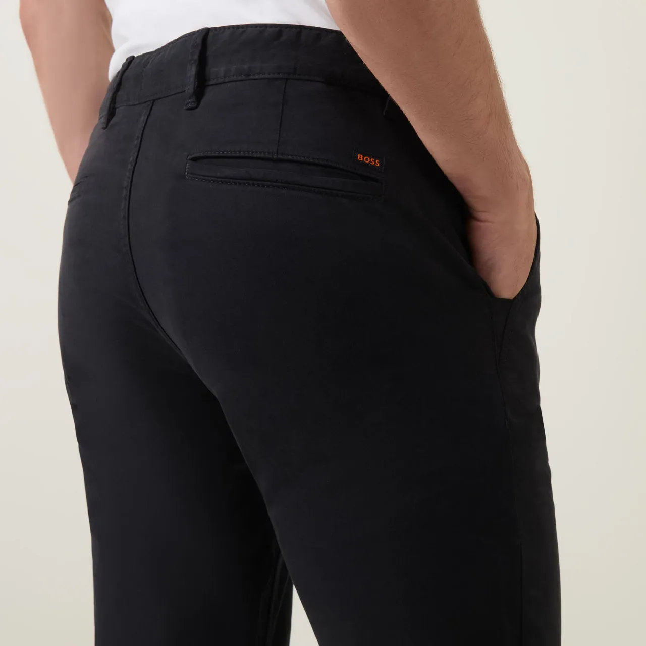 BOSS Slim-Leg Chinos - Black