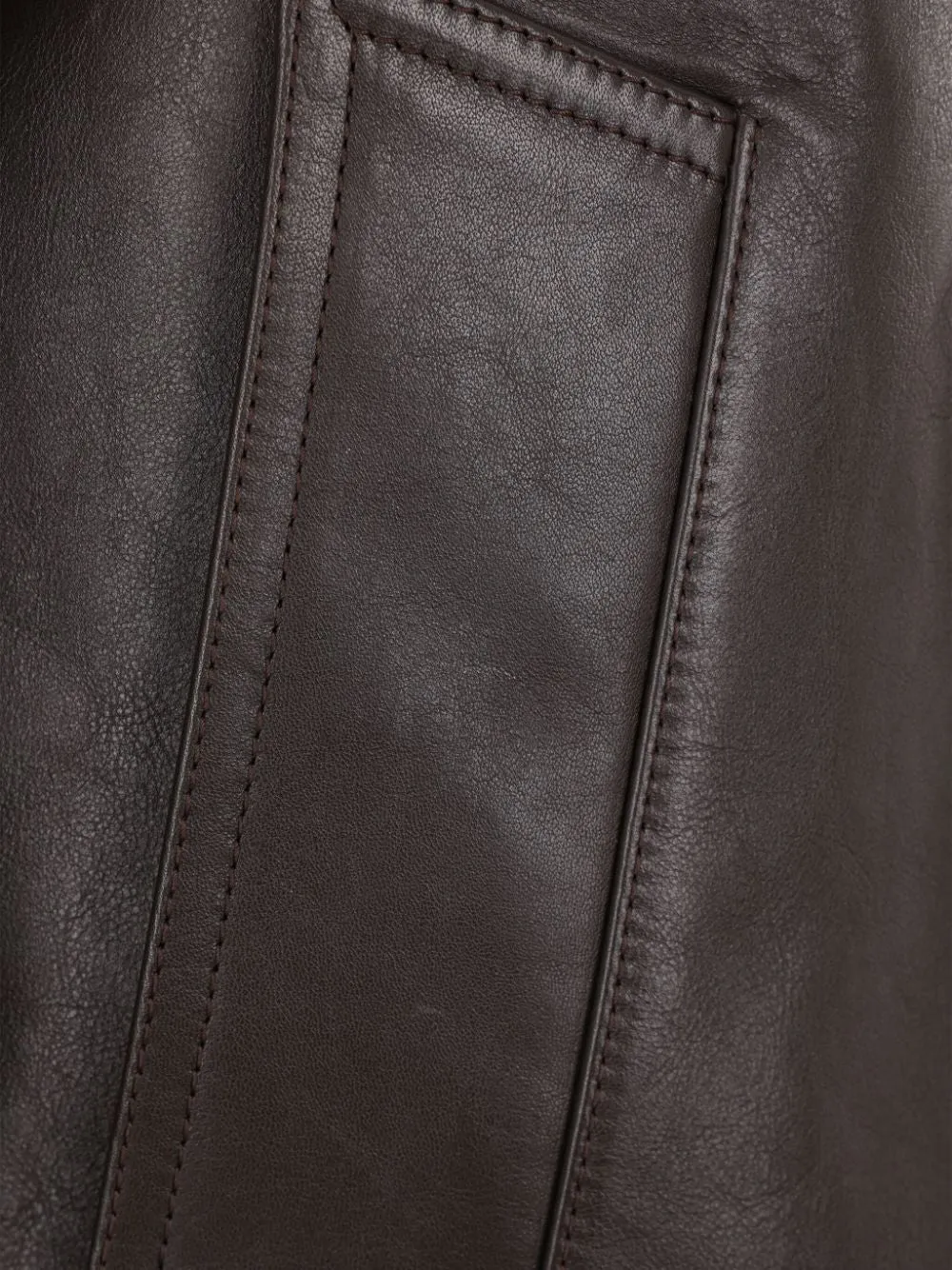 BOTTEGA VENETA Stylish Brown Calf Leather Jacket for Women