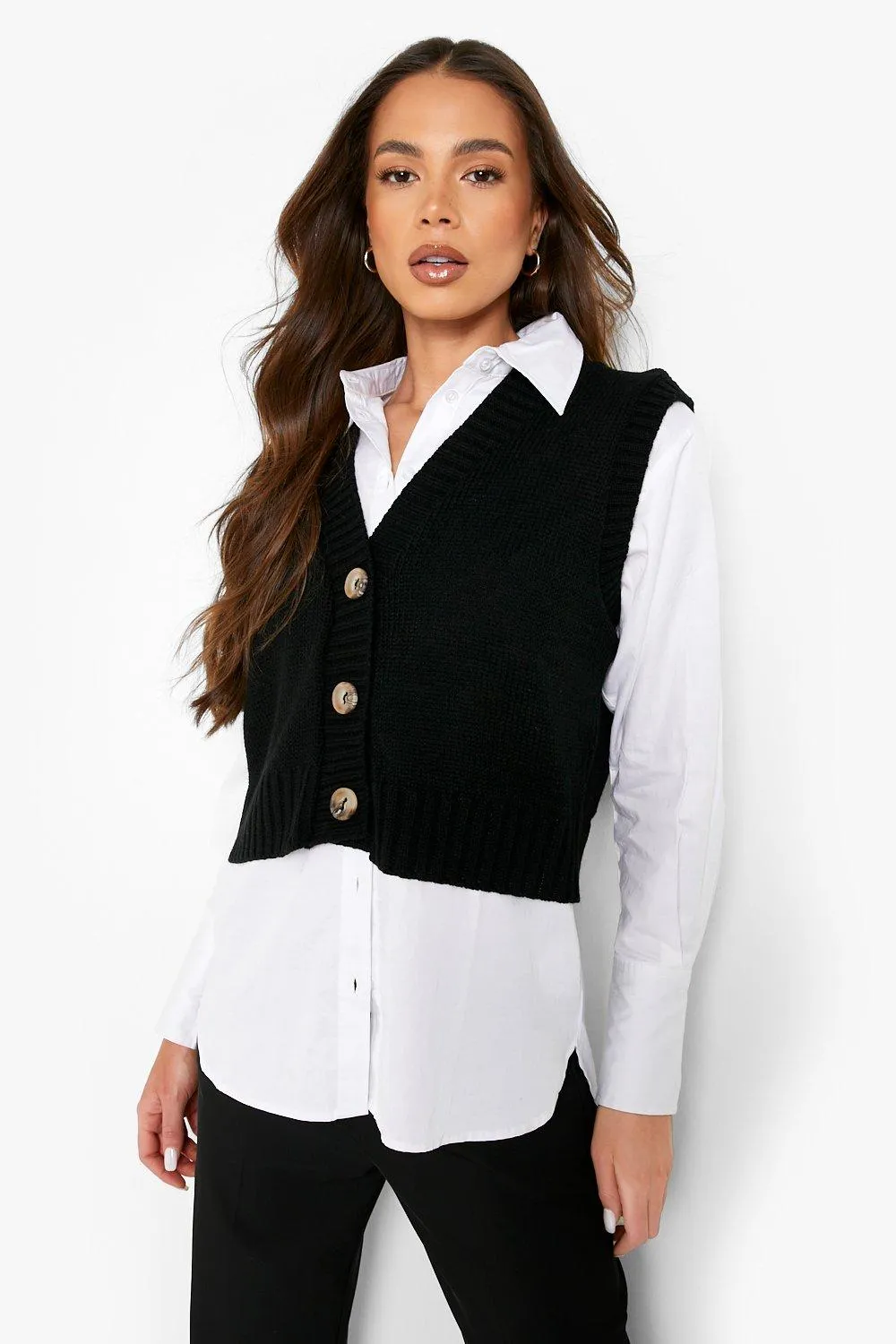 Boxy Sweater Vest