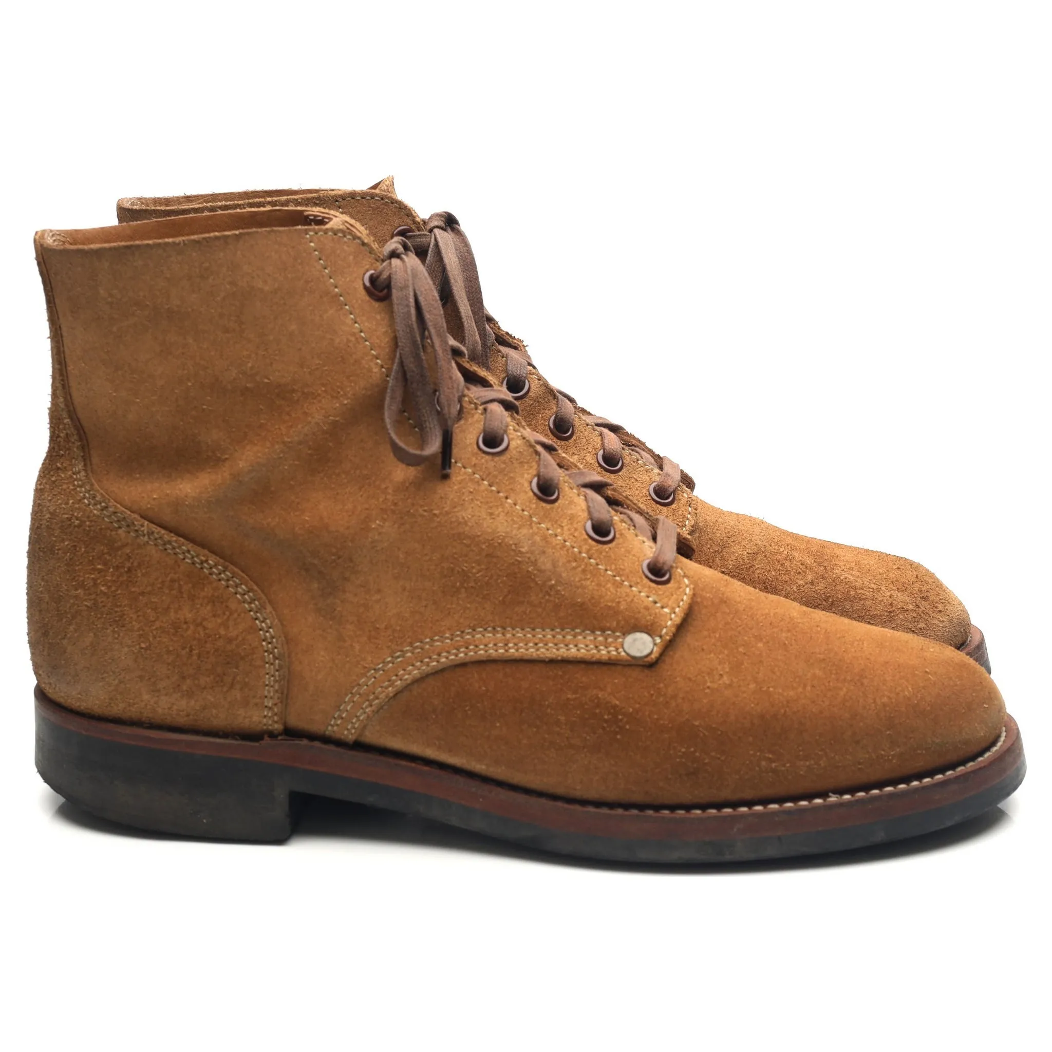 'BR02610 M-43' Sand Suede Service Boots UK 9 US 9.5 E