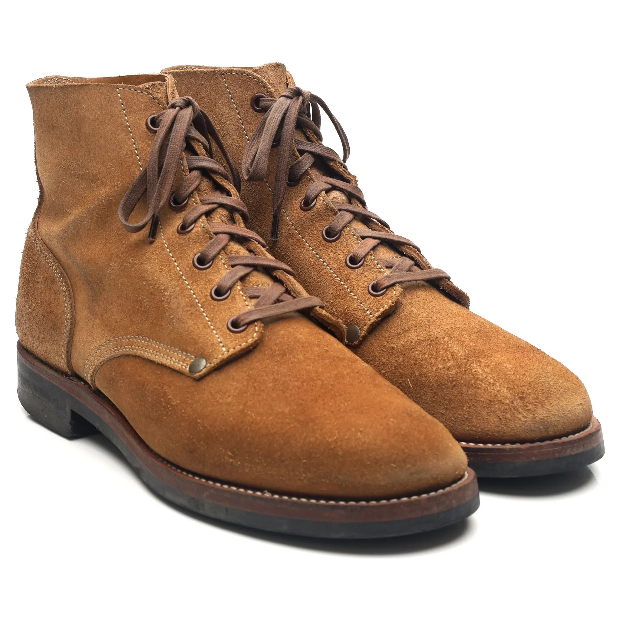 'BR02610 M-43' Sand Suede Service Boots UK 9 US 9.5 E