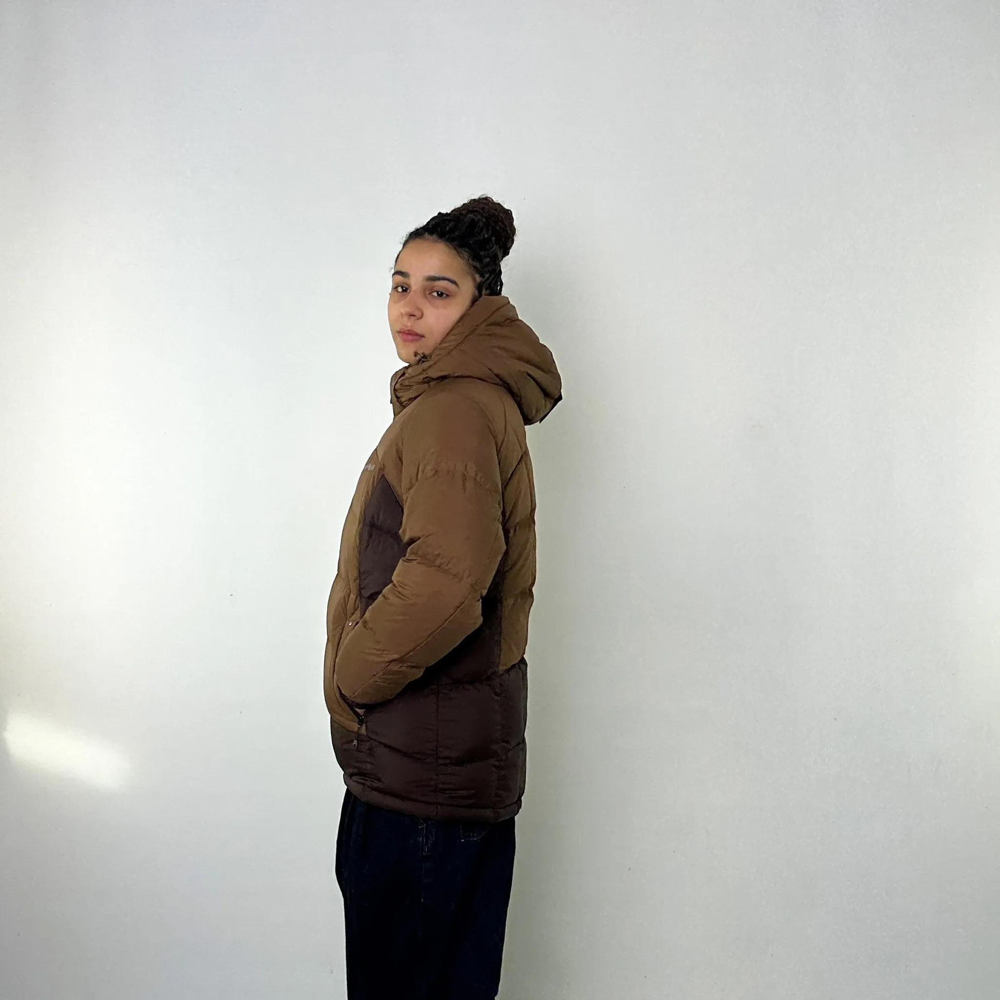 Brown 90s Mont Bell Puffer Jacket Coat (L)