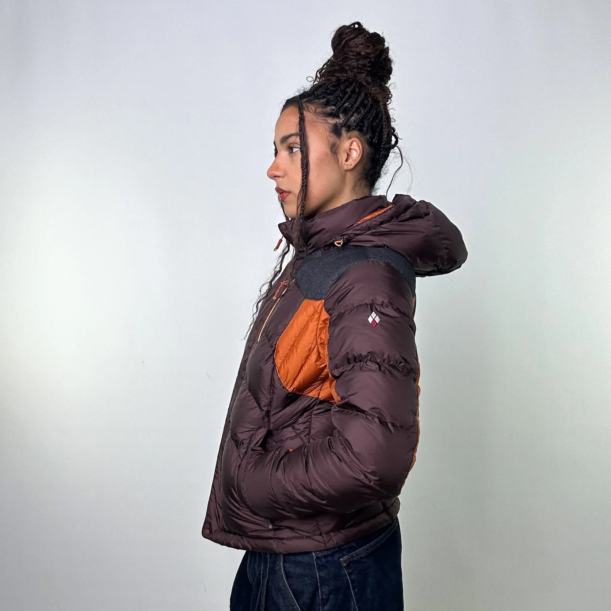 Brown y2ks Mont Bell Puffer Jacket Coat (S)