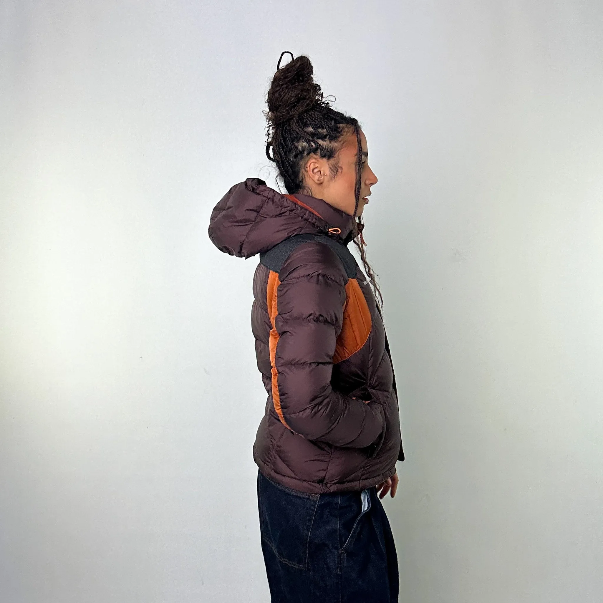 Brown y2ks Mont Bell Puffer Jacket Coat (S)