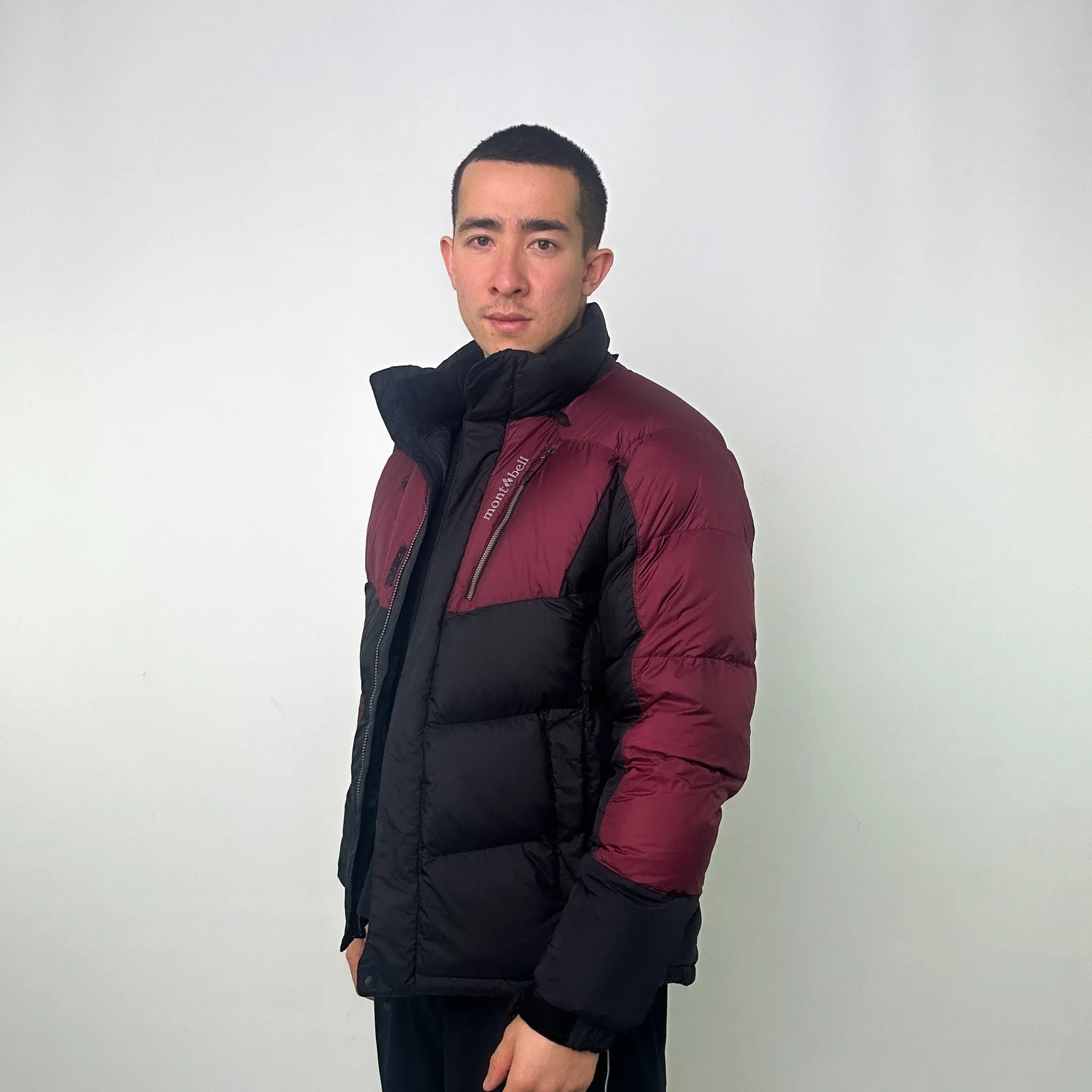 Burgundy y2ks Mont Bell Puffer Jacket Coat (L)