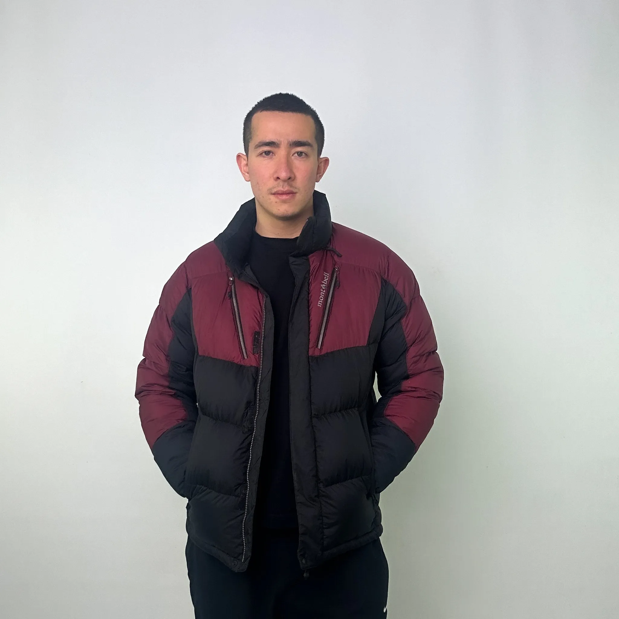 Burgundy y2ks Mont Bell Puffer Jacket Coat (L)