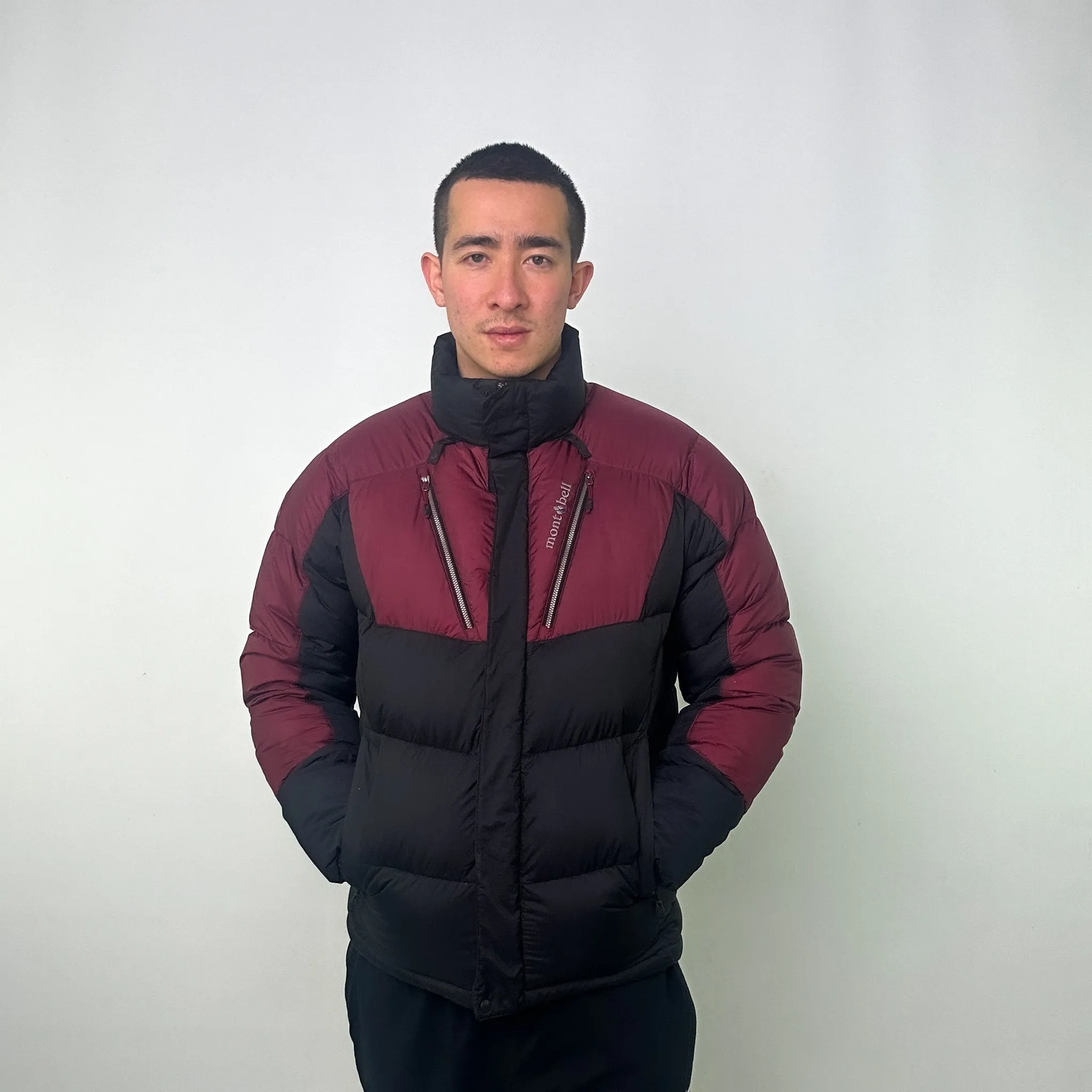 Burgundy y2ks Mont Bell Puffer Jacket Coat (L)