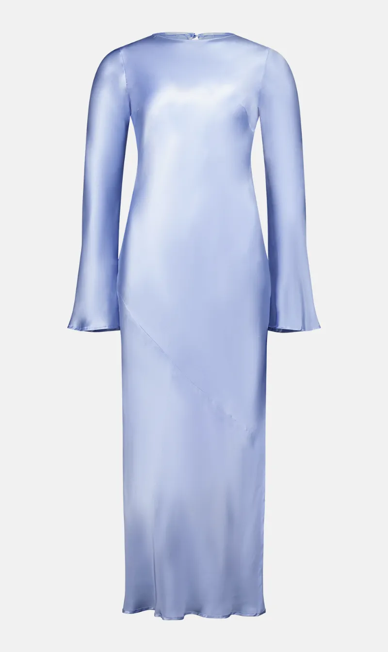  Caitlin Crisp      Aurora Dress - Sky Blue Silk 