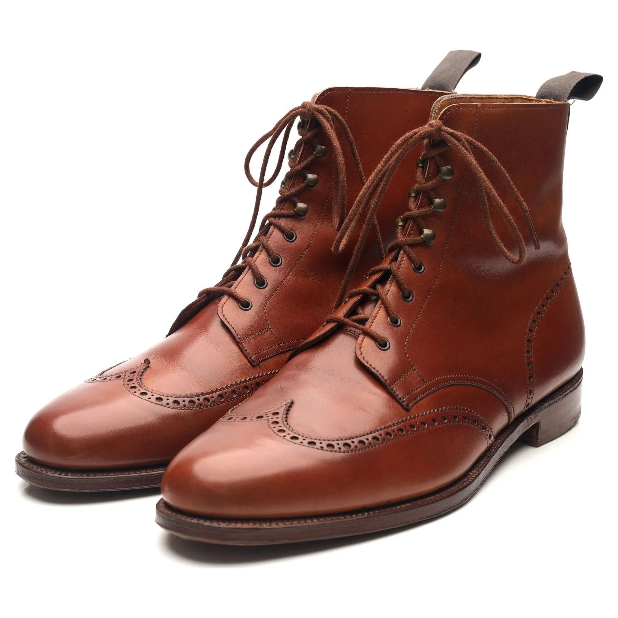 'Cavalry' Tan Brown Leather Boots UK 11 E