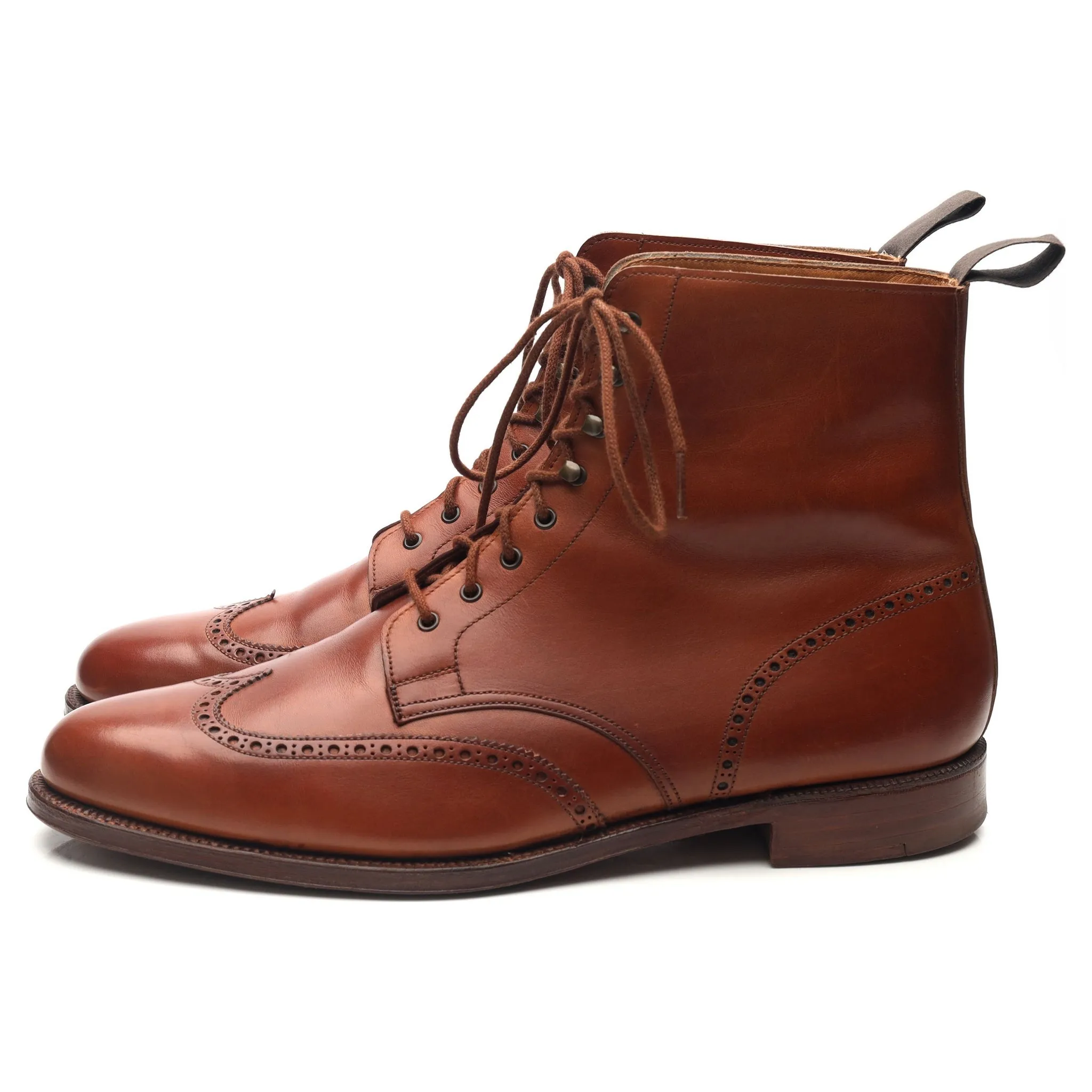 'Cavalry' Tan Brown Leather Boots UK 11 E