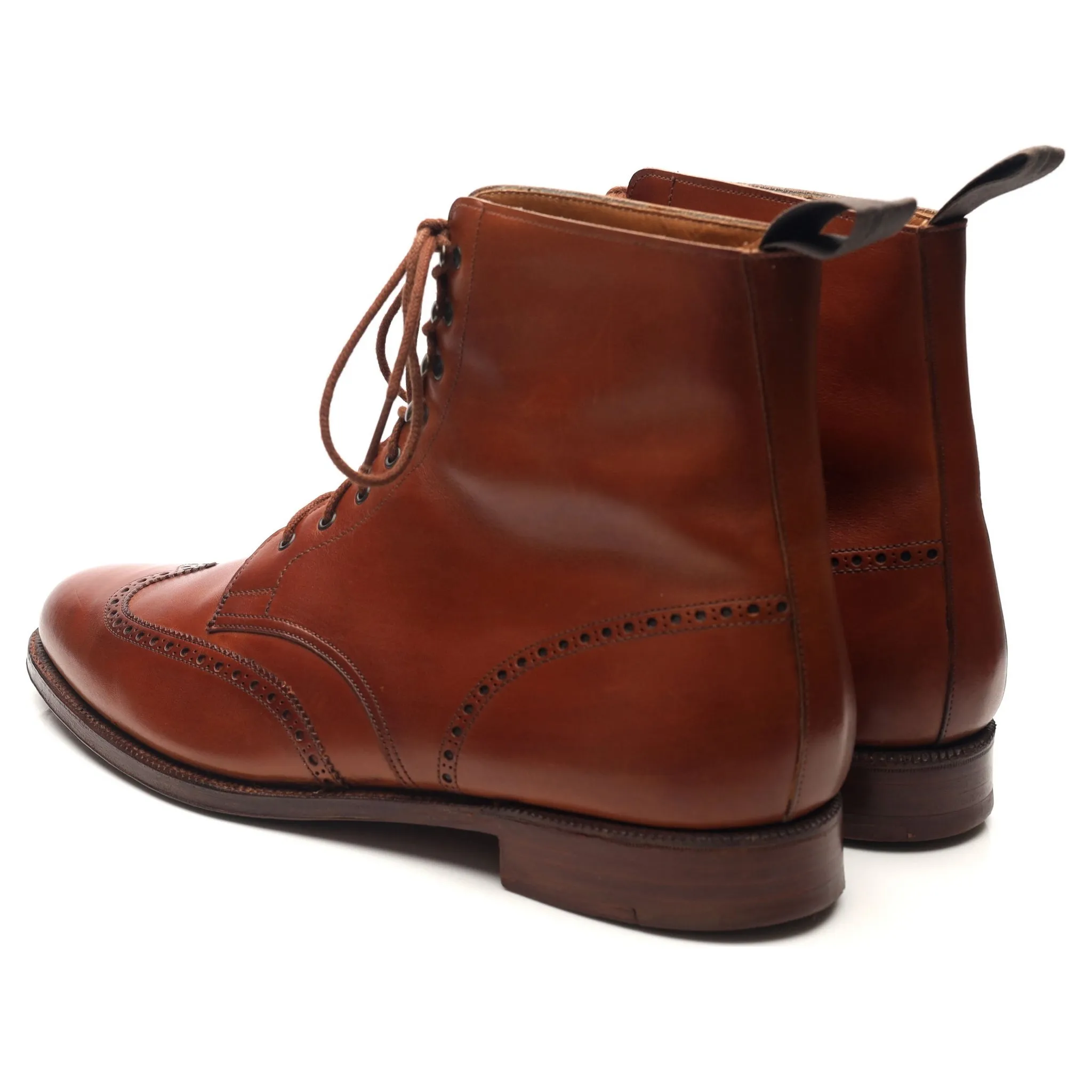 'Cavalry' Tan Brown Leather Boots UK 11 E