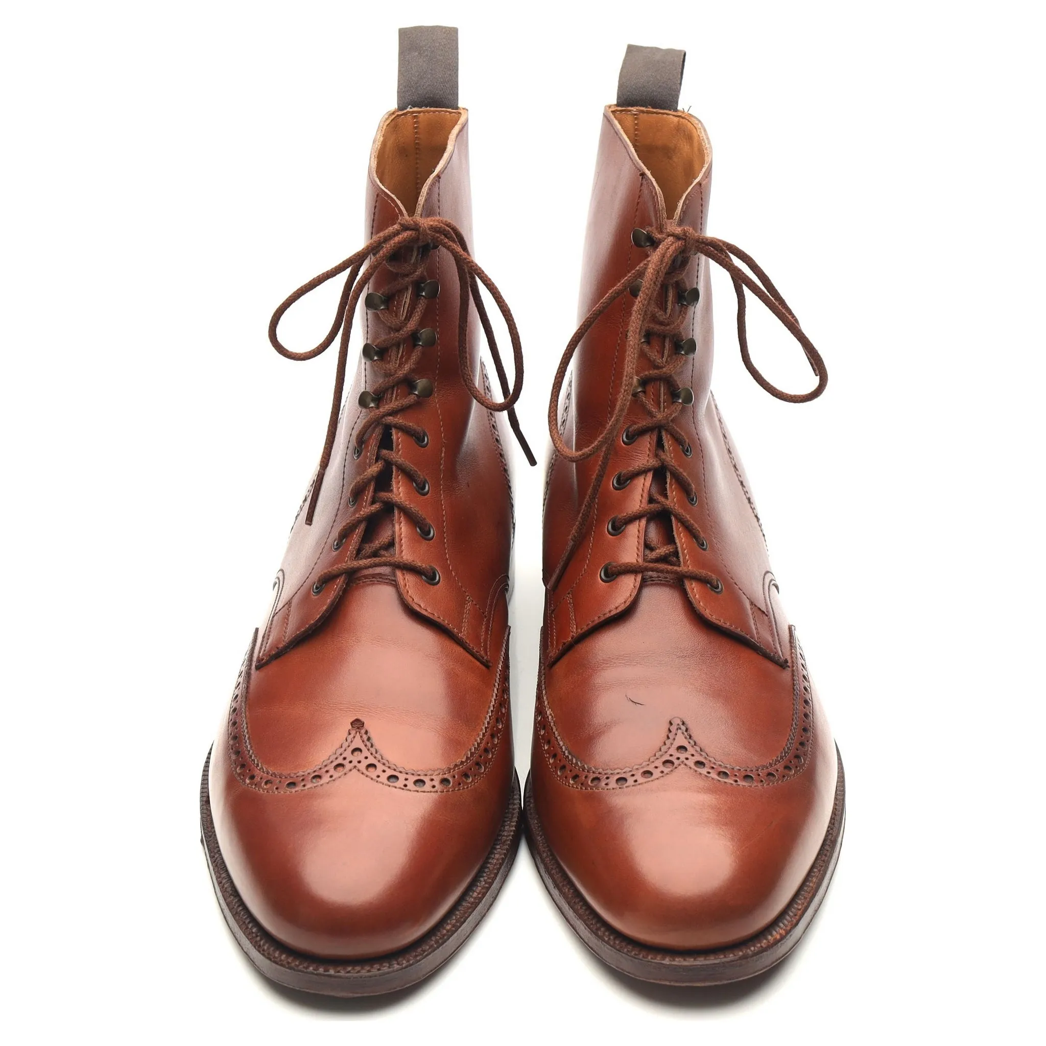 'Cavalry' Tan Brown Leather Boots UK 11 E